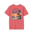 Salty Shenanigans Apparel Life's Better At The Beach T-Shirt Printify