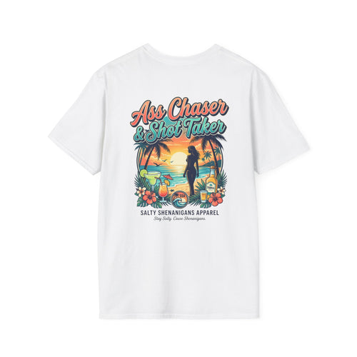 Ass Chaser & Shot Taker Coastal Graphic Tee Printify