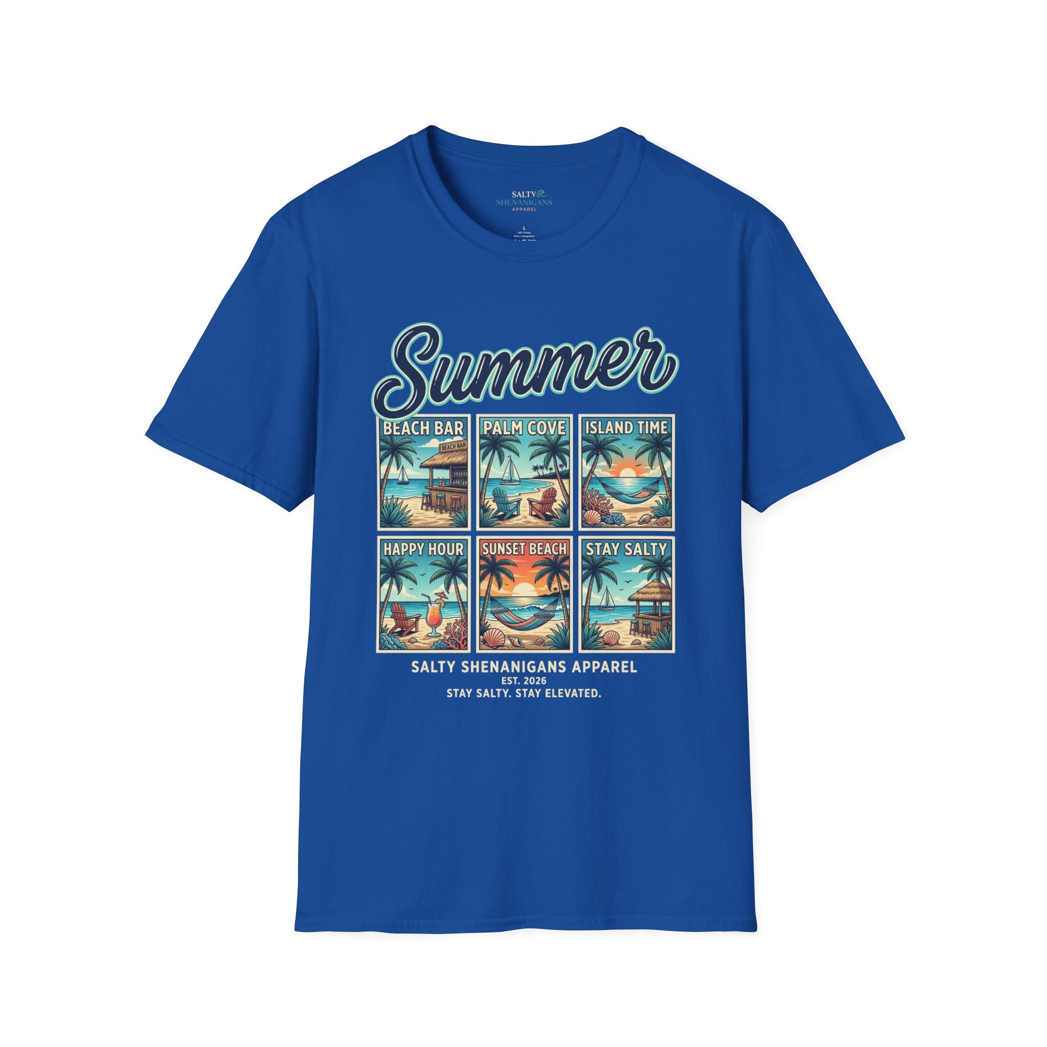 Summer Vintage Beach Postcard Graphic T-Shirt Printify