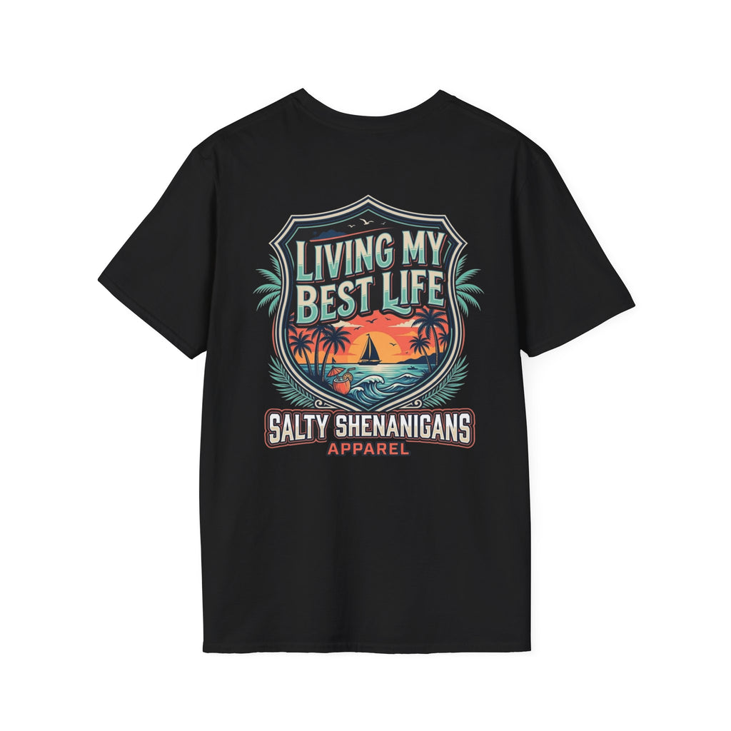 Living My Best Life Shirt | Beach Vacation Tee Printify