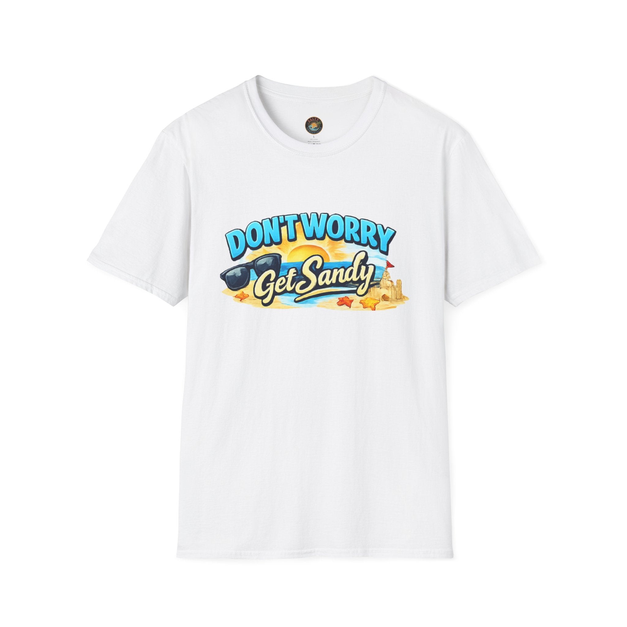 Don't Worry, Get Sandy T-Shirt | Salty Shenanigans Funny Beach Tee