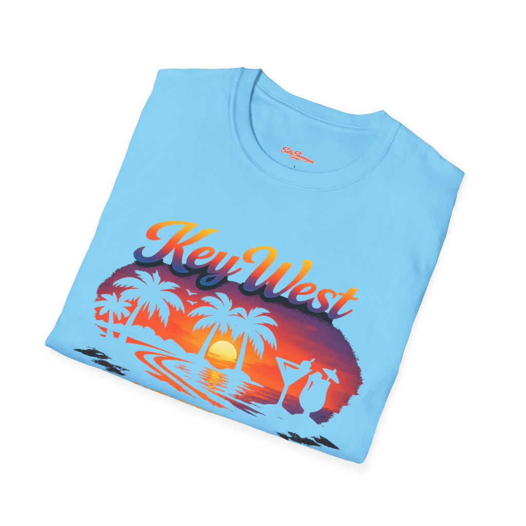 Key West Beach Palm T-Shirt Printify