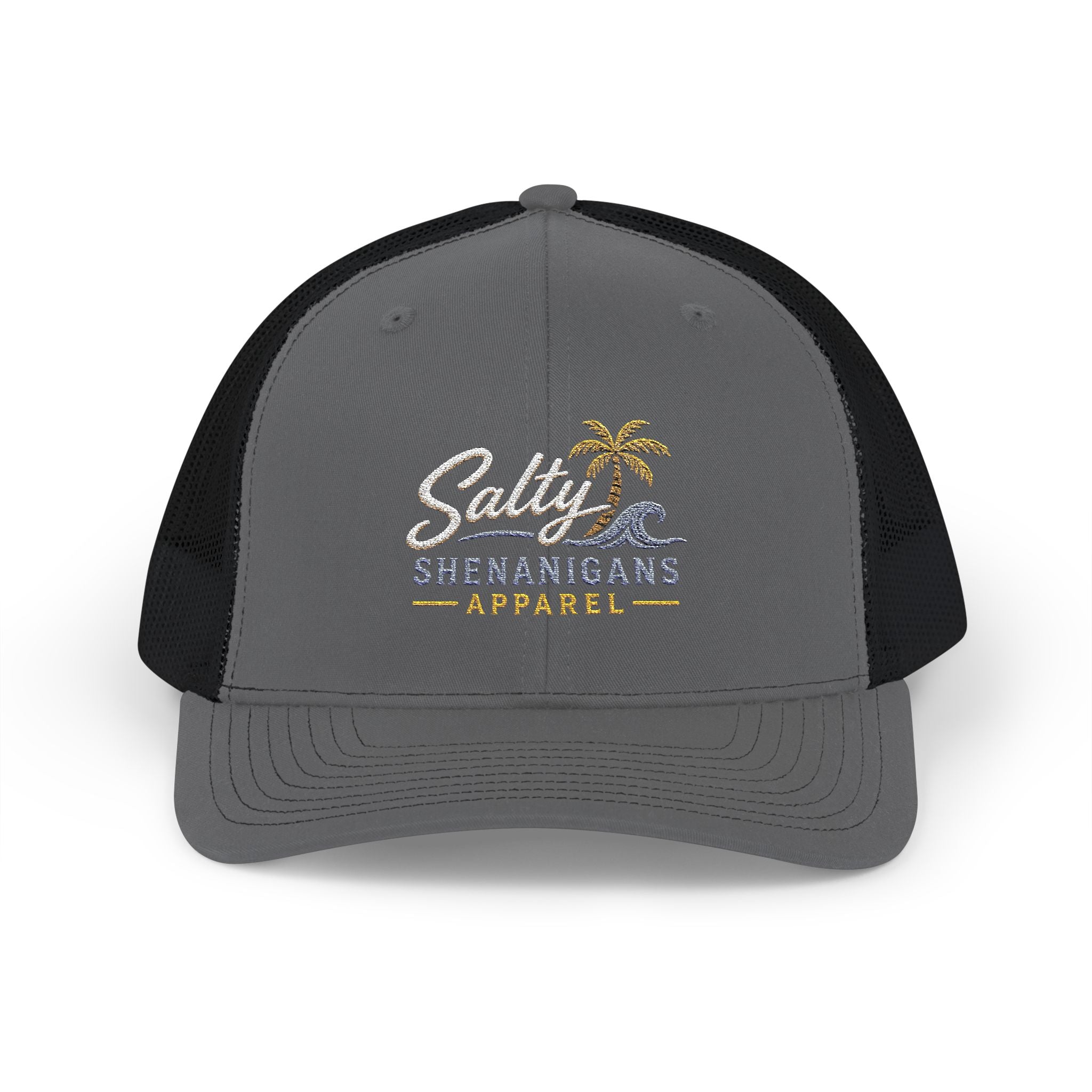 Salty Shenanigans Apparel Classic Coastal Snapback Trucker Hat Printify