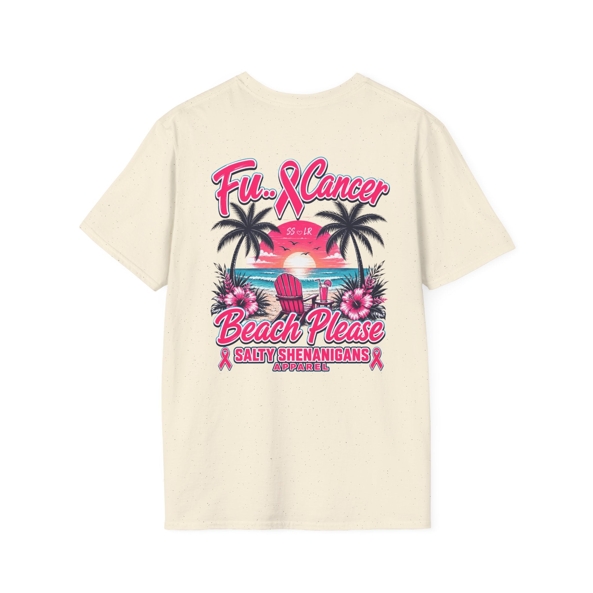 Fu.. Cancer – Beach Please | Cancer Awareness Beach Shirt Printify
