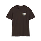 Coastal Getaway T-Shirt — Vintage Stamp Beach Tee Printify