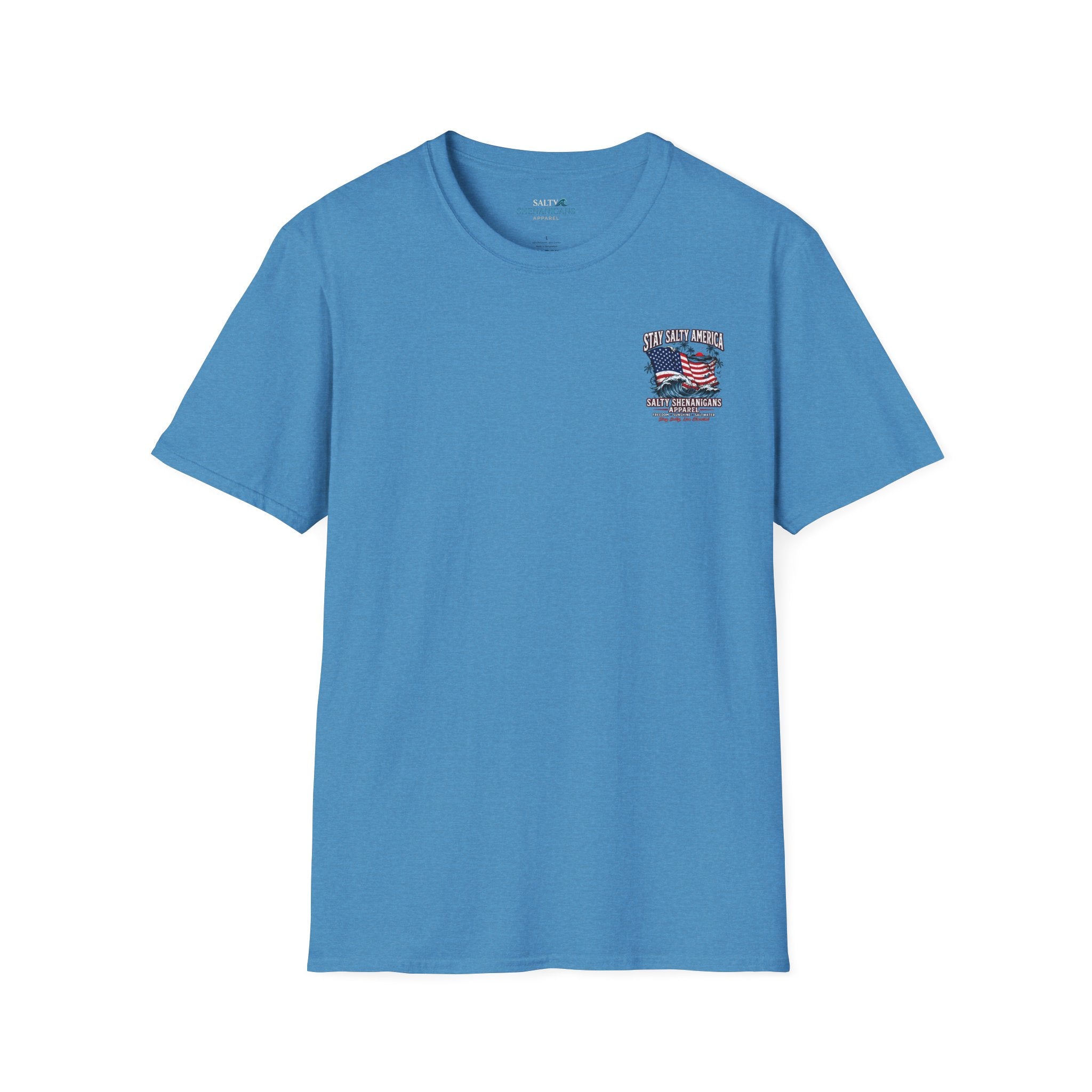Stay Salty America Patriotic Coastal T-Shirt Printify