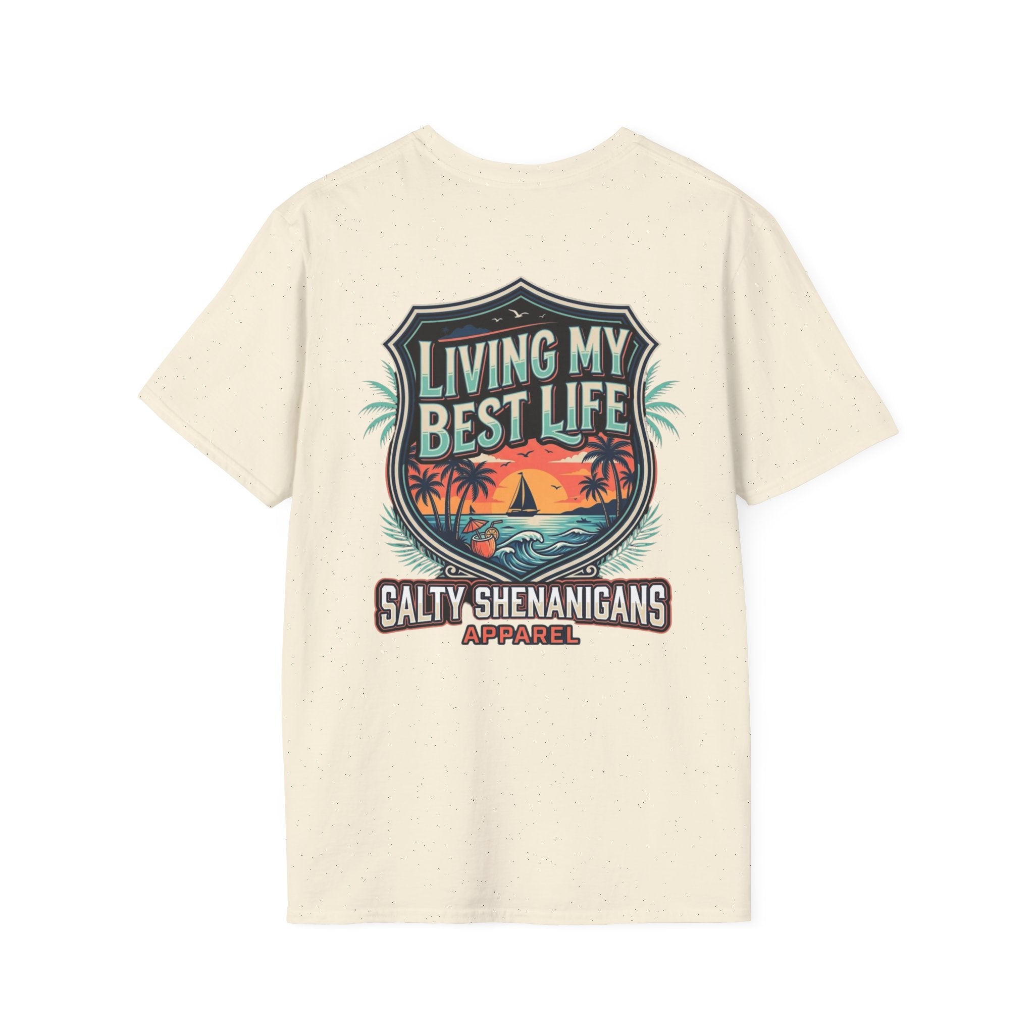 Living My Best Life Shirt | Beach Vacation Tee Printify