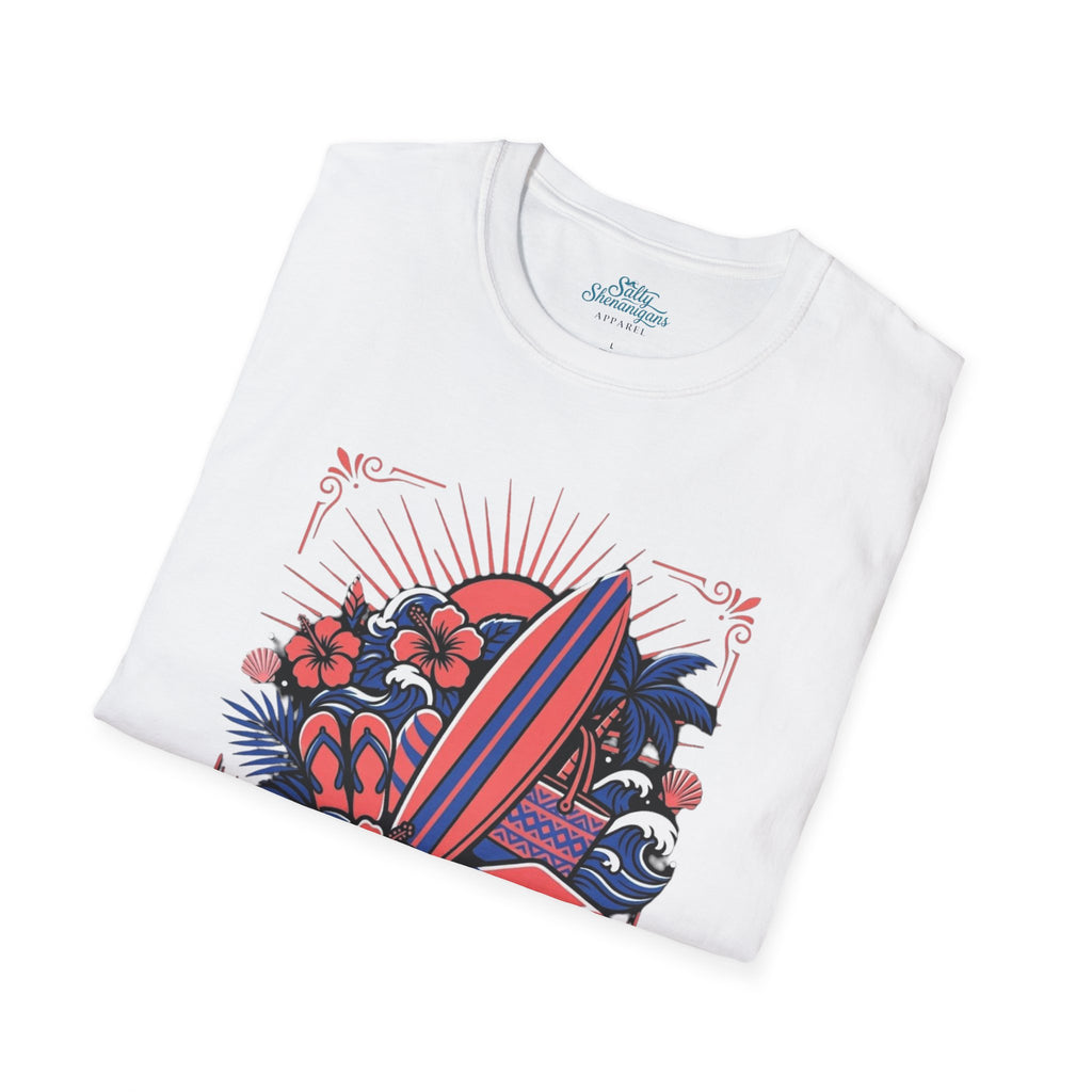 Salty Shenanigans Coastal Escape T-Shirt Printify