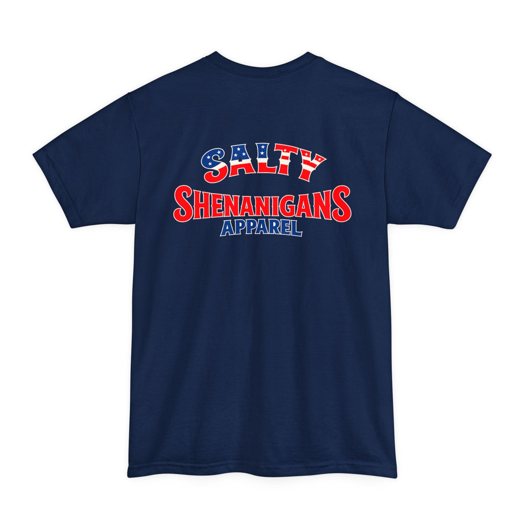 Patriotic Salty Shenanigans Apparel Tall T-Shirt Printify
