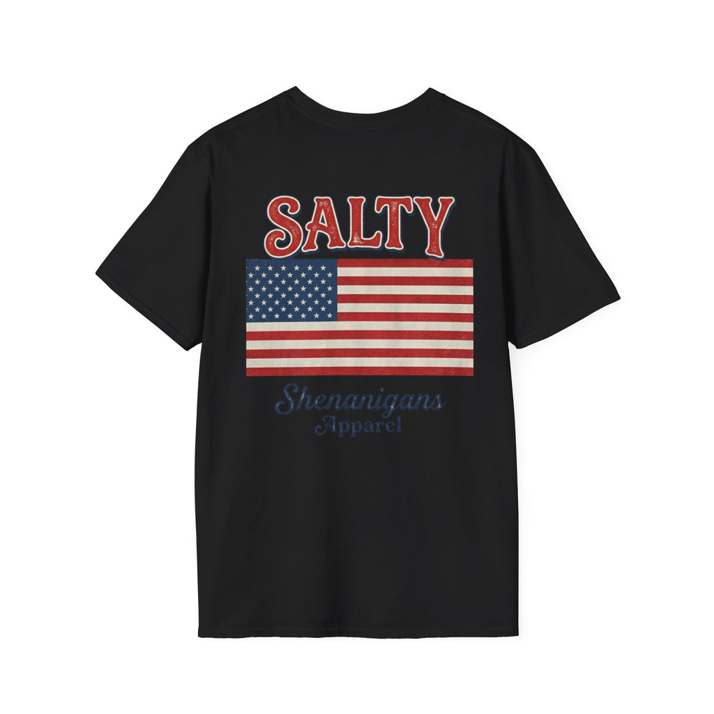 American Flag  Salty Shenanigans Apparel  T-Shirt Printify
