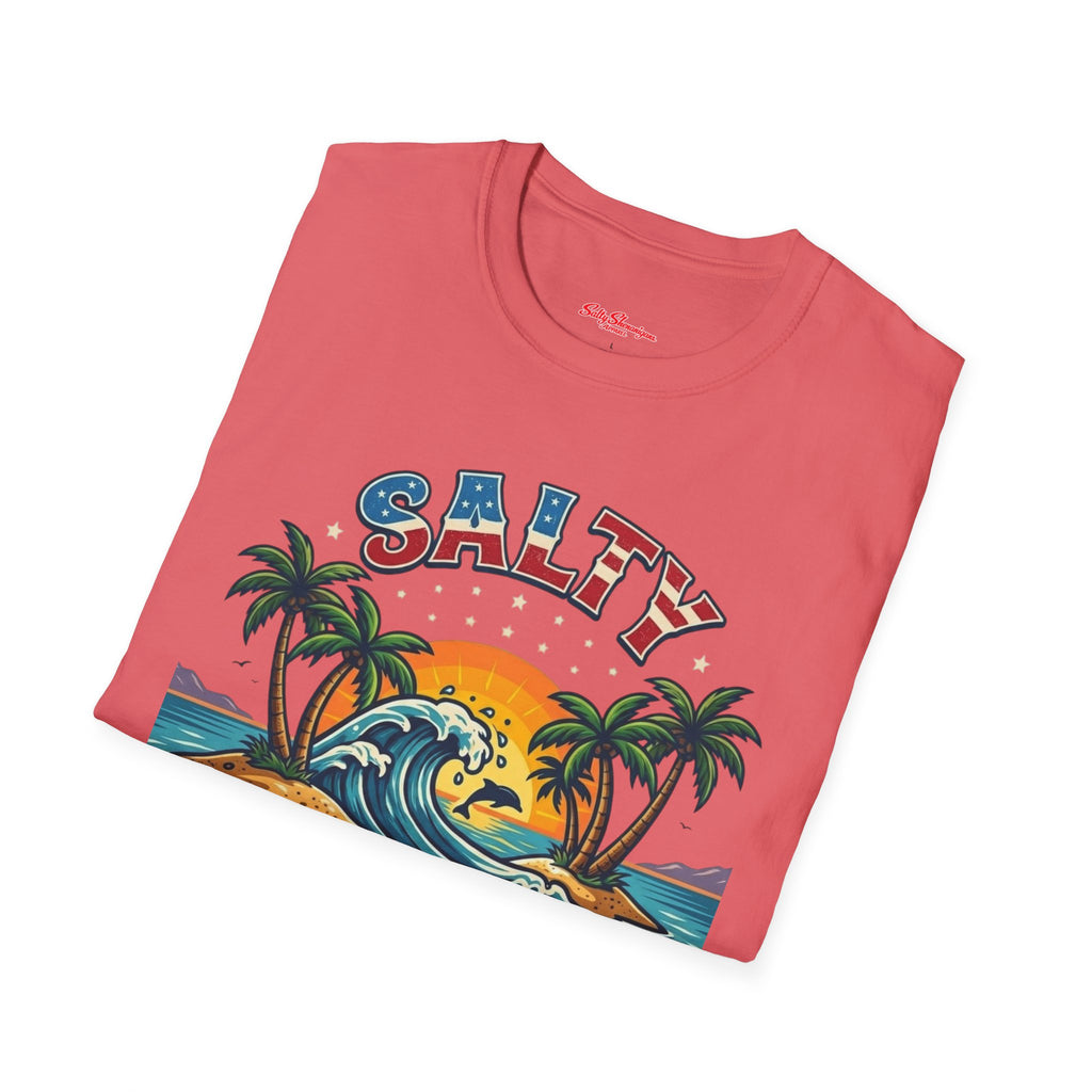 Salty Shenanigans Apparel Beach T-Shirt Printify