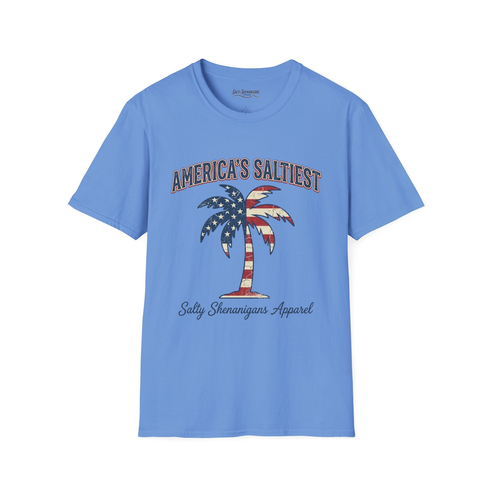 America's Saltiest Patriotic Palm Tree T-Shirt Printify