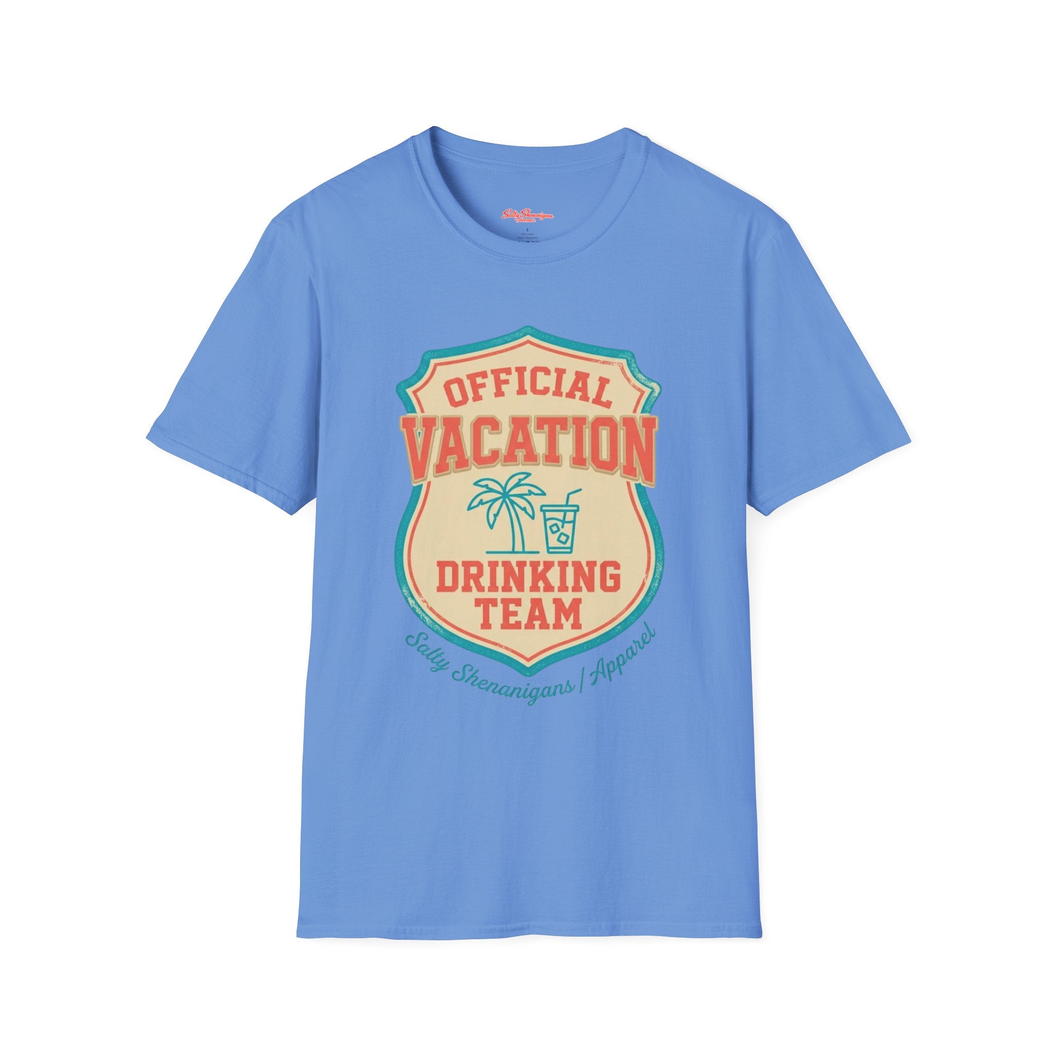 Salty Shenanigans Apparel Official Vacation Drinking Team T-Shirt Printify