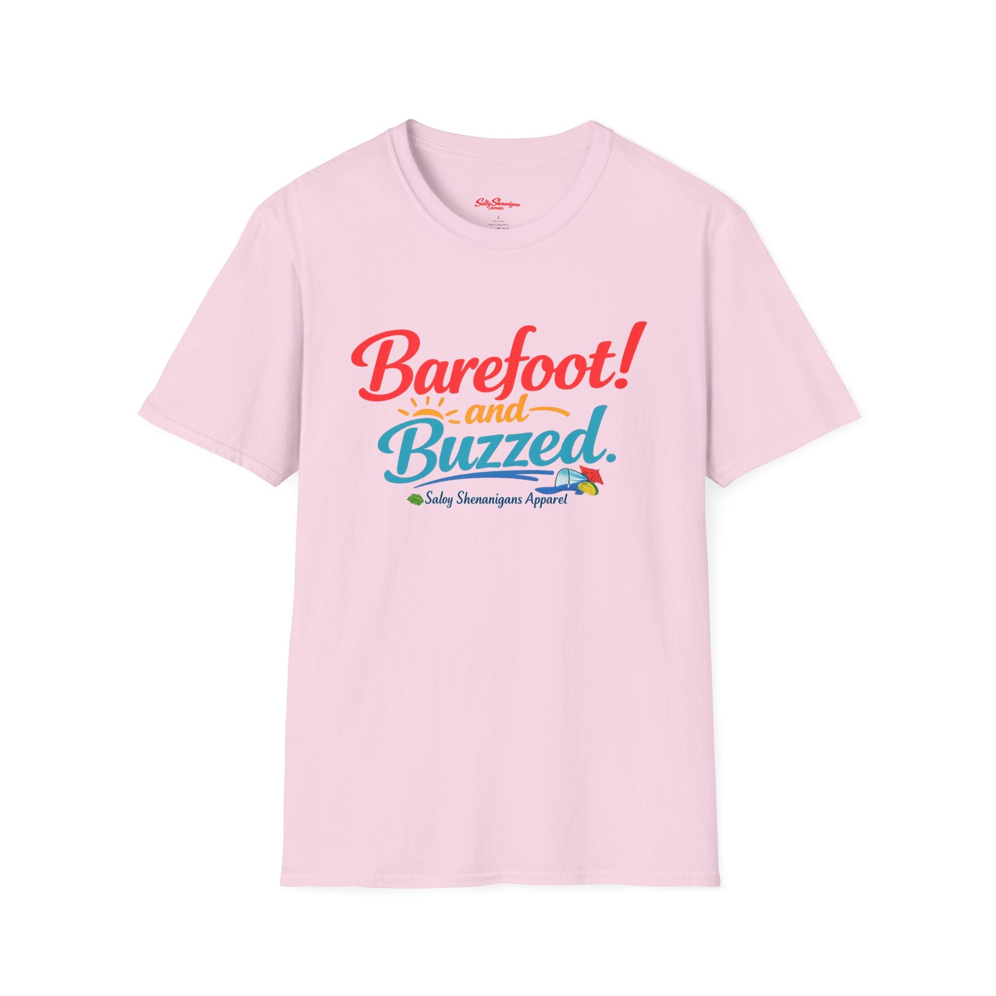 Barefoot And Buzzed T-shirt Salty Shenanigans Apparel Printify