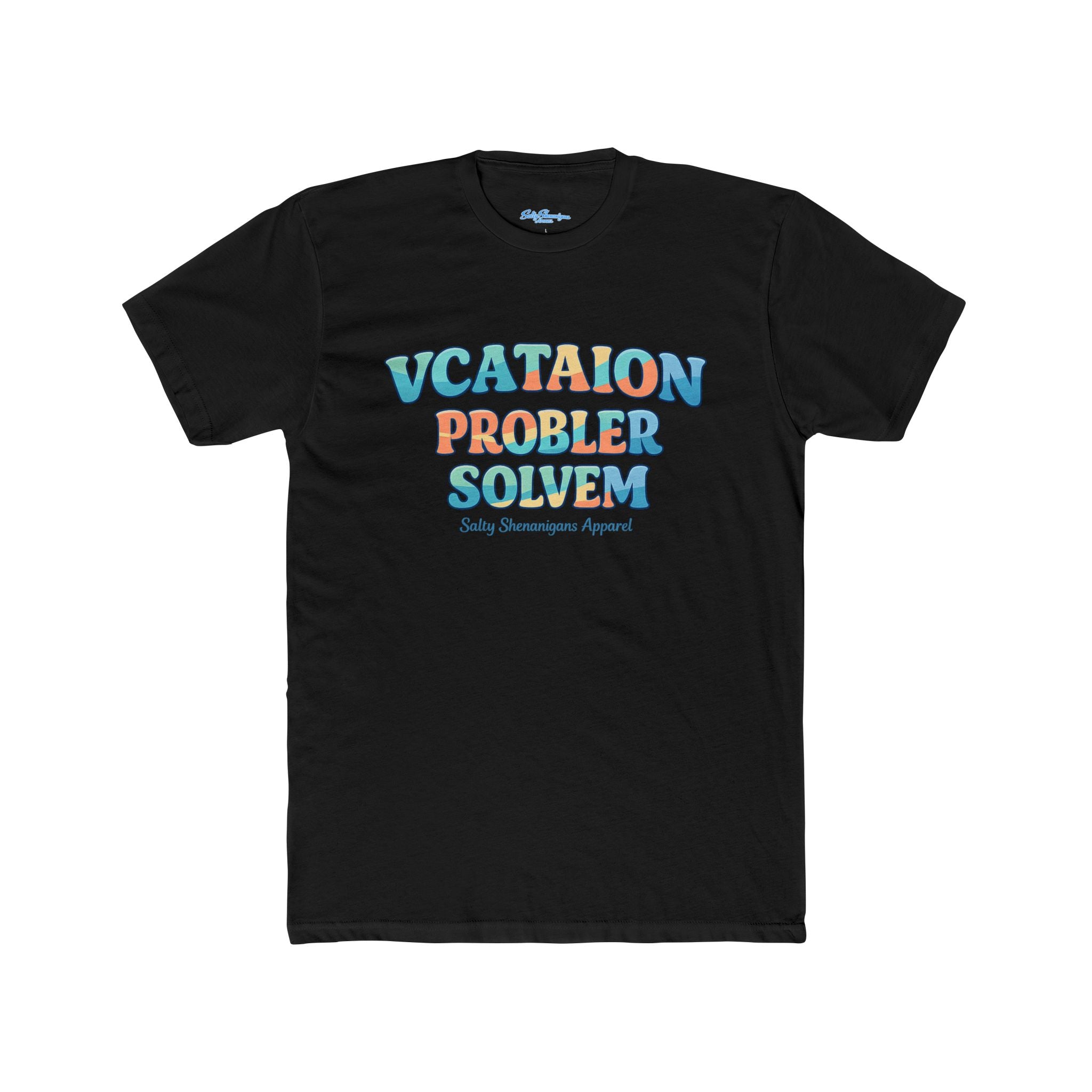 Funny 'Vacation Problem Solver' Beach Tee — Coastal Colors Cotton Crew Printify