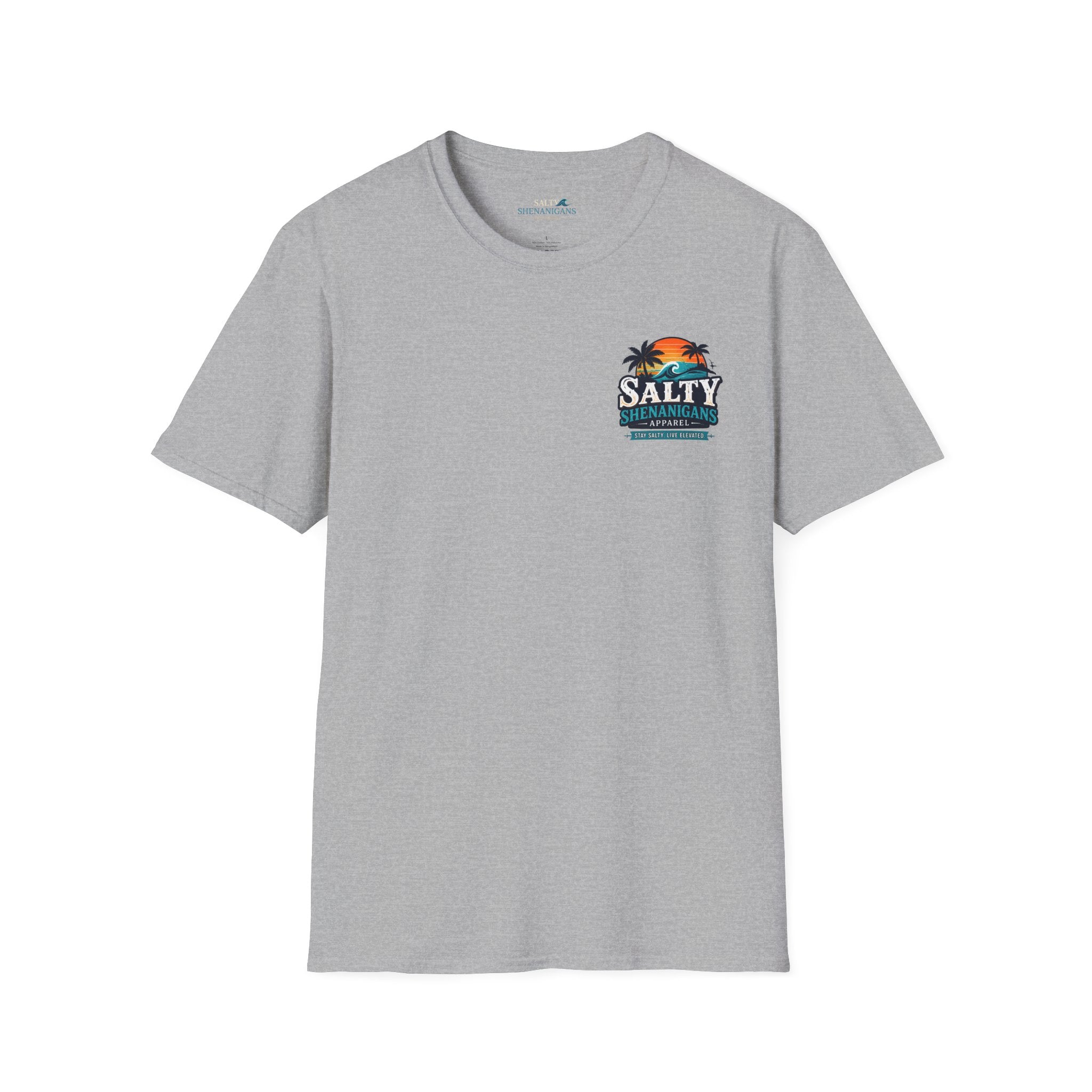 Salty Shenanigans Apparel Wave Logo Tee Printify