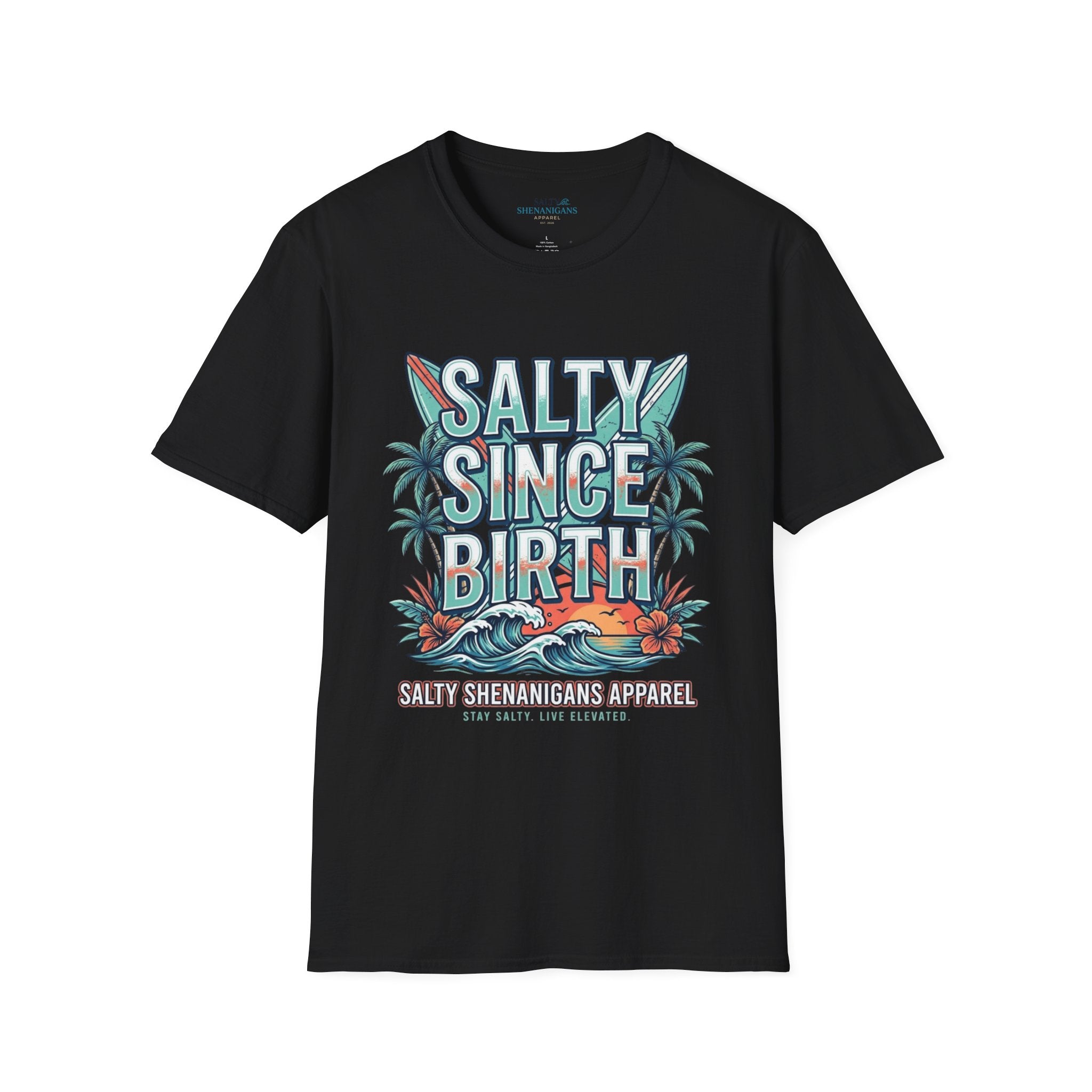 Salty Since Birth Shirt | Coastal Beach Tee Printify