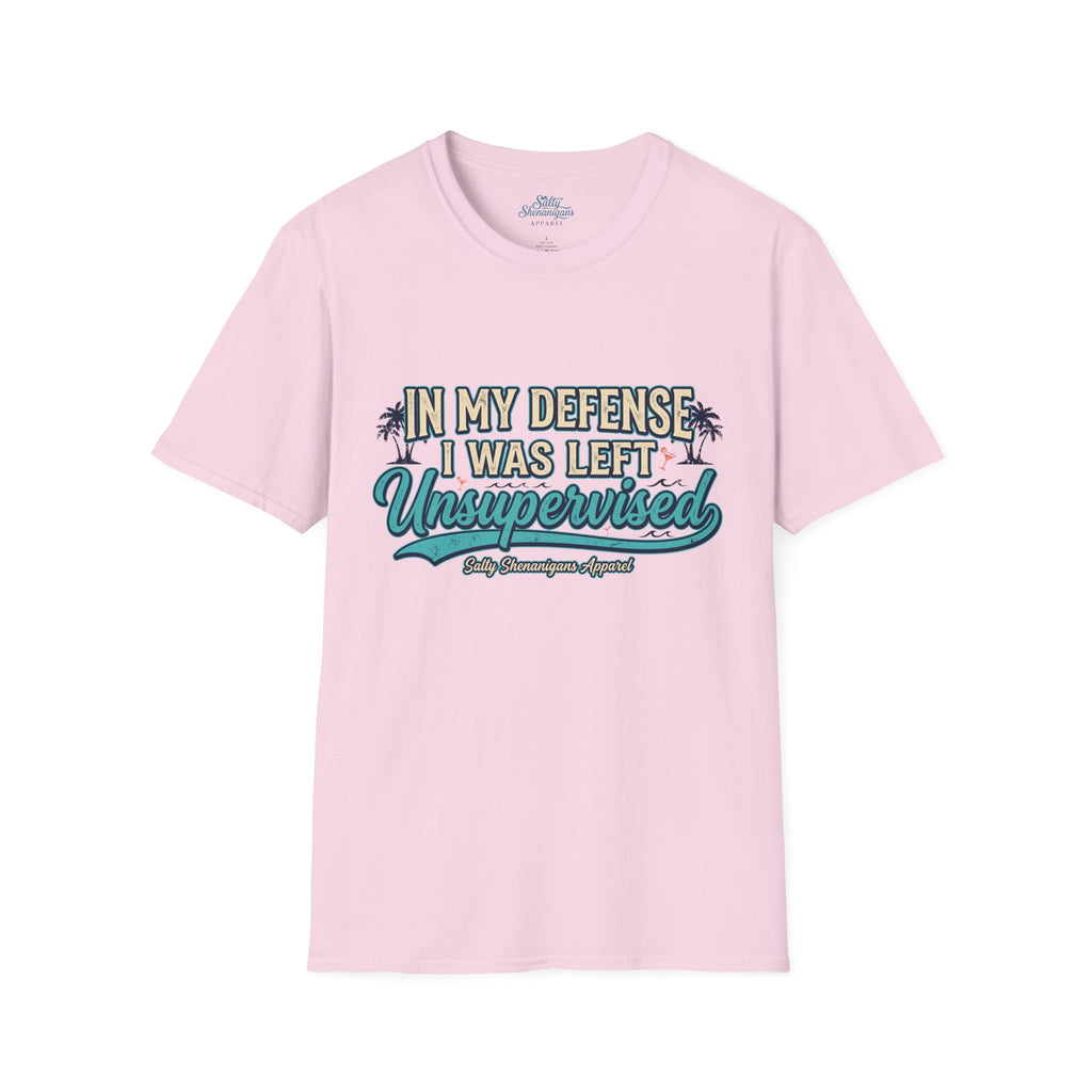 In My Defense I Was Left Unsupervised Funny Beach Shirt Printify