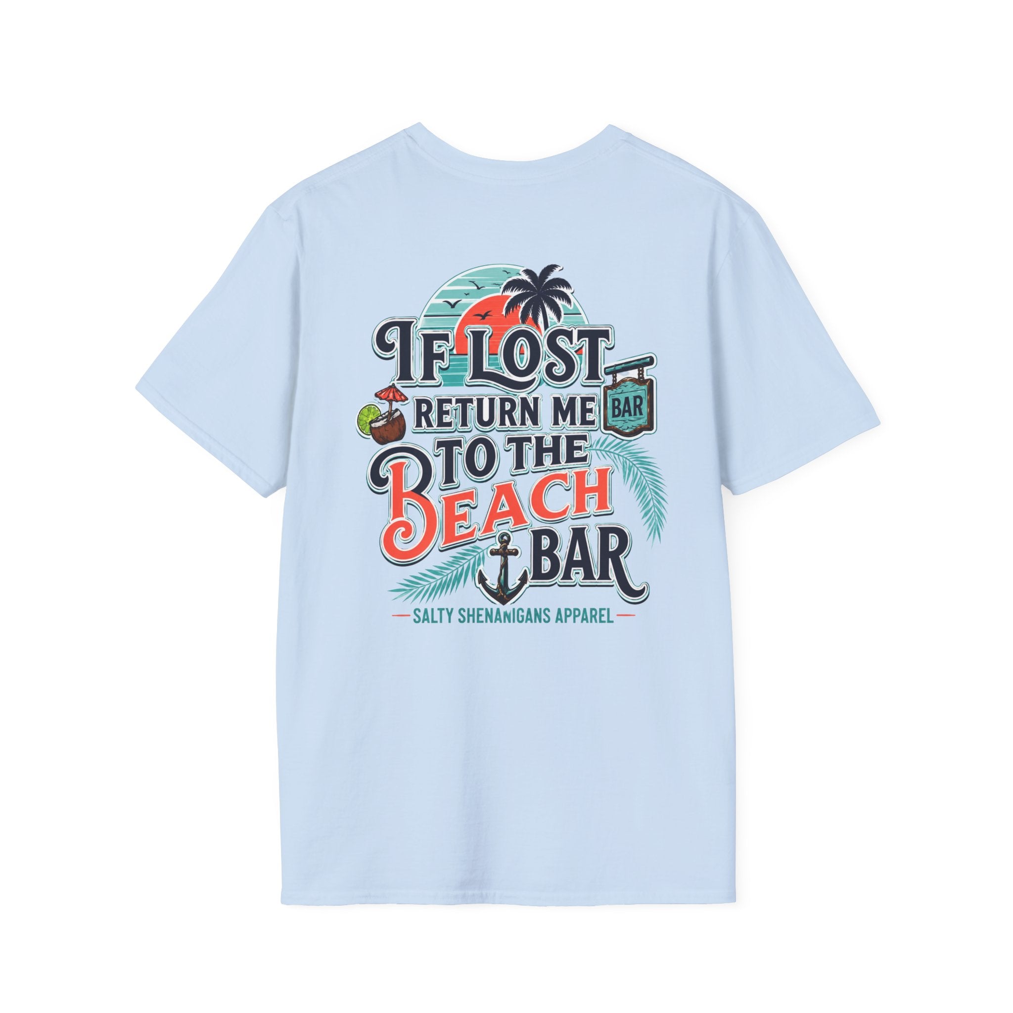 If Lost Return Me To The Beach Bar T-Shirt Printify