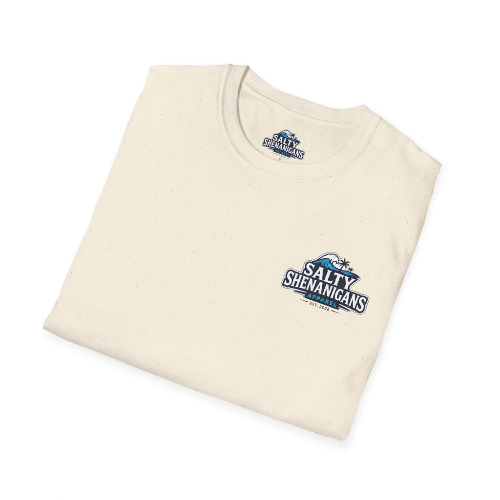 I Drink Well With Others Beach Bar T-Shirt | Tropical Happy Hour Shirt Printify