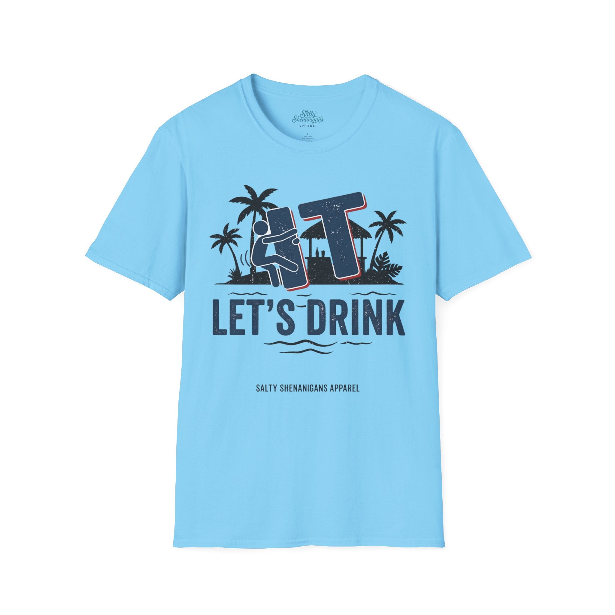 Let's Drink Coastal Graphic Tee Printify