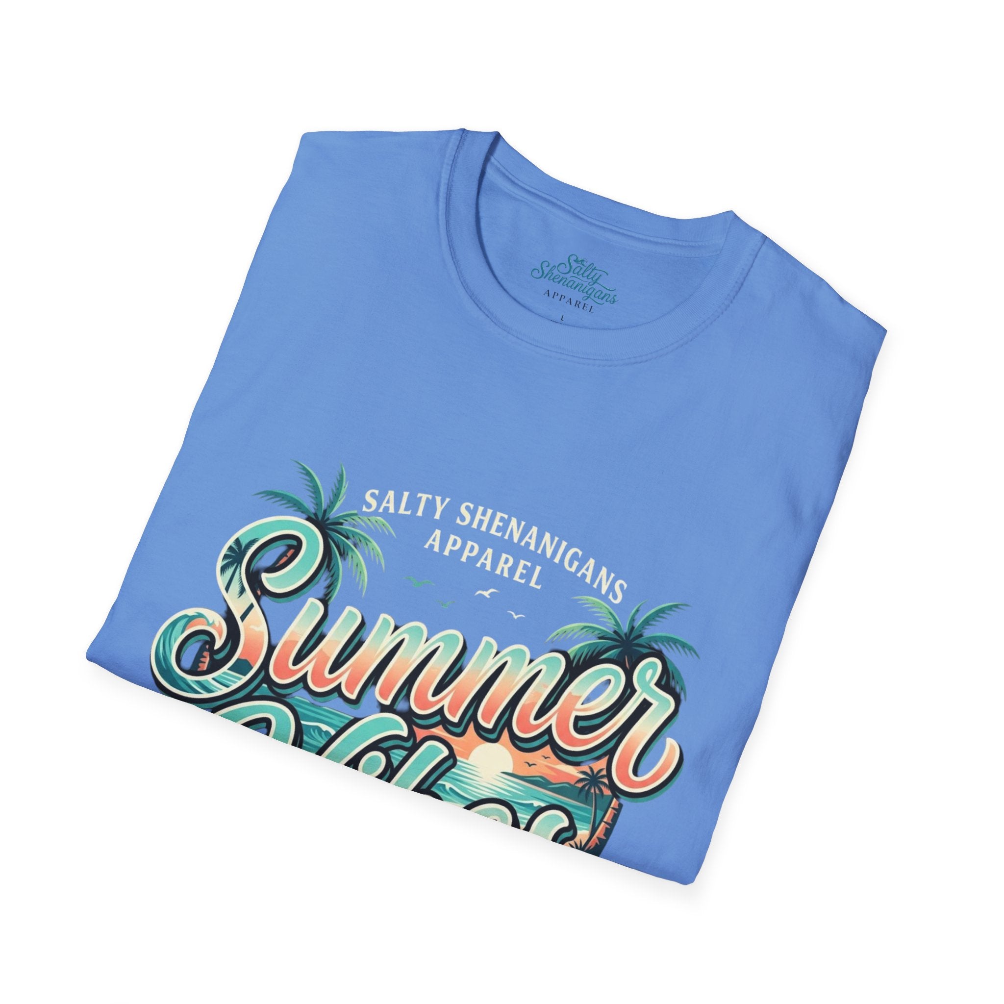 Summer Vibes™ Coastal Lifestyle Graphic Tee | Salty Shenanigans Apparel  Alternate SEO Title Printify