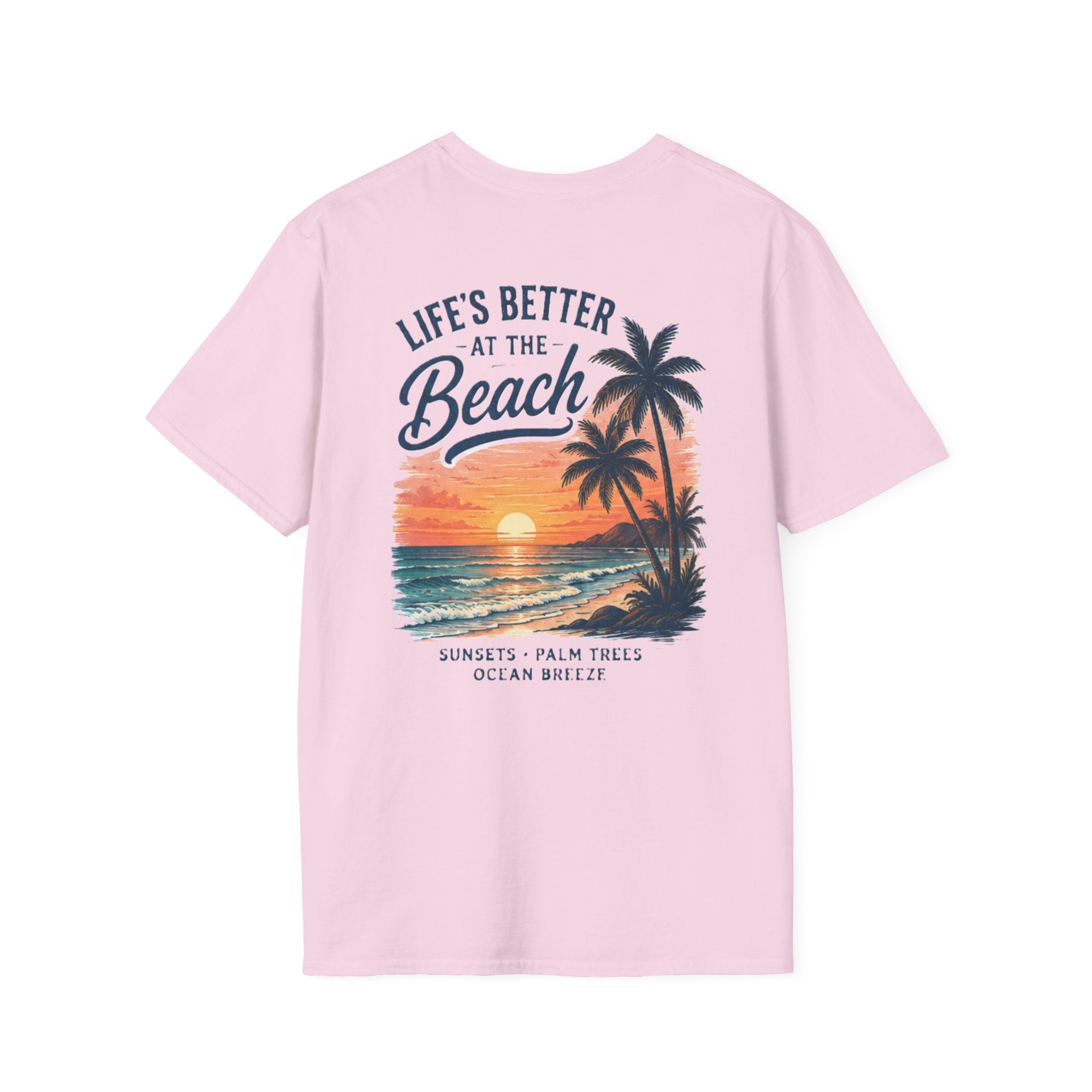 Salty Shenanigans Apparel Life's Better At The Beach T-Shirt Printify