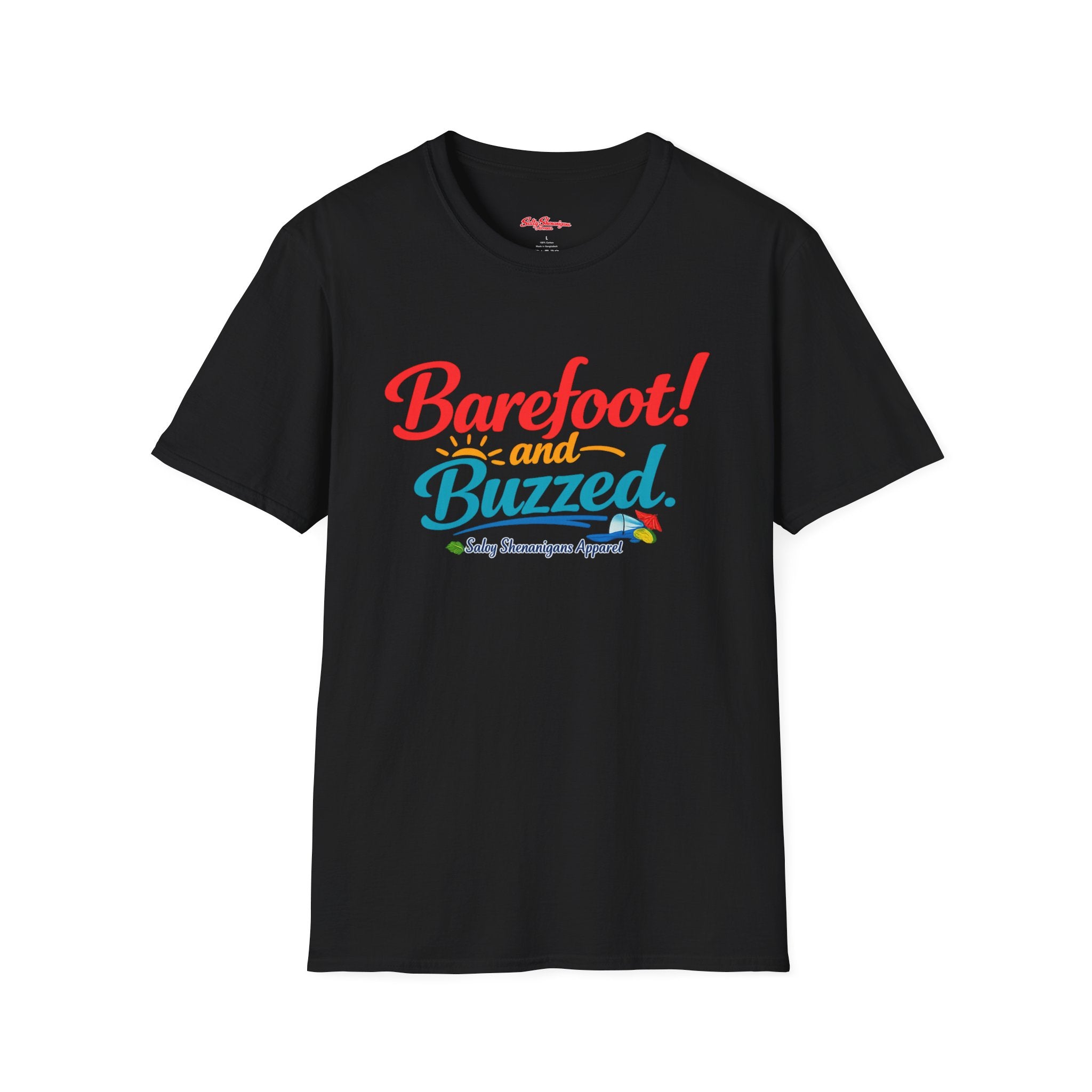 Barefoot And Buzzed T-shirt Salty Shenanigans Apparel Printify