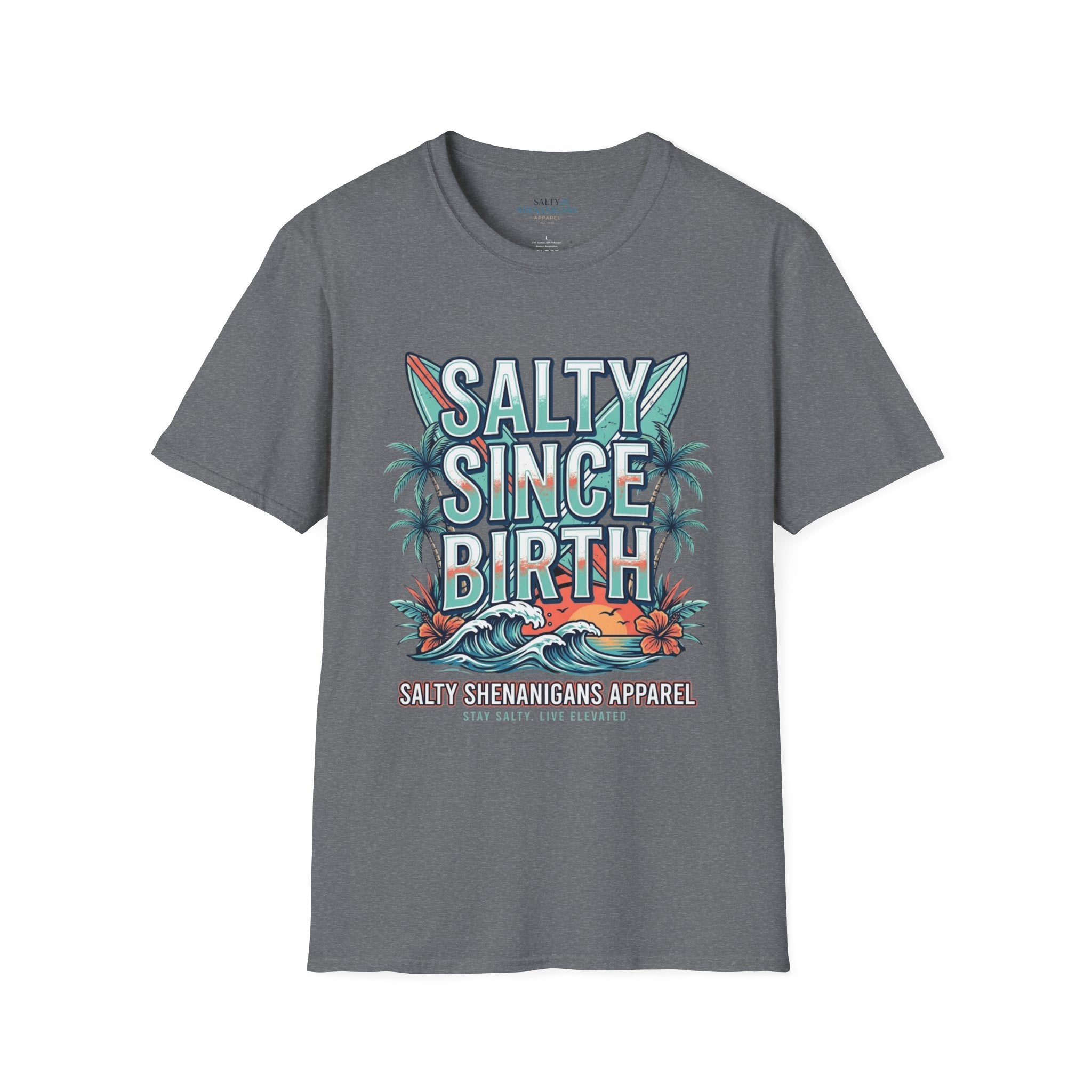 Salty Since Birth Shirt | Coastal Beach Tee Printify