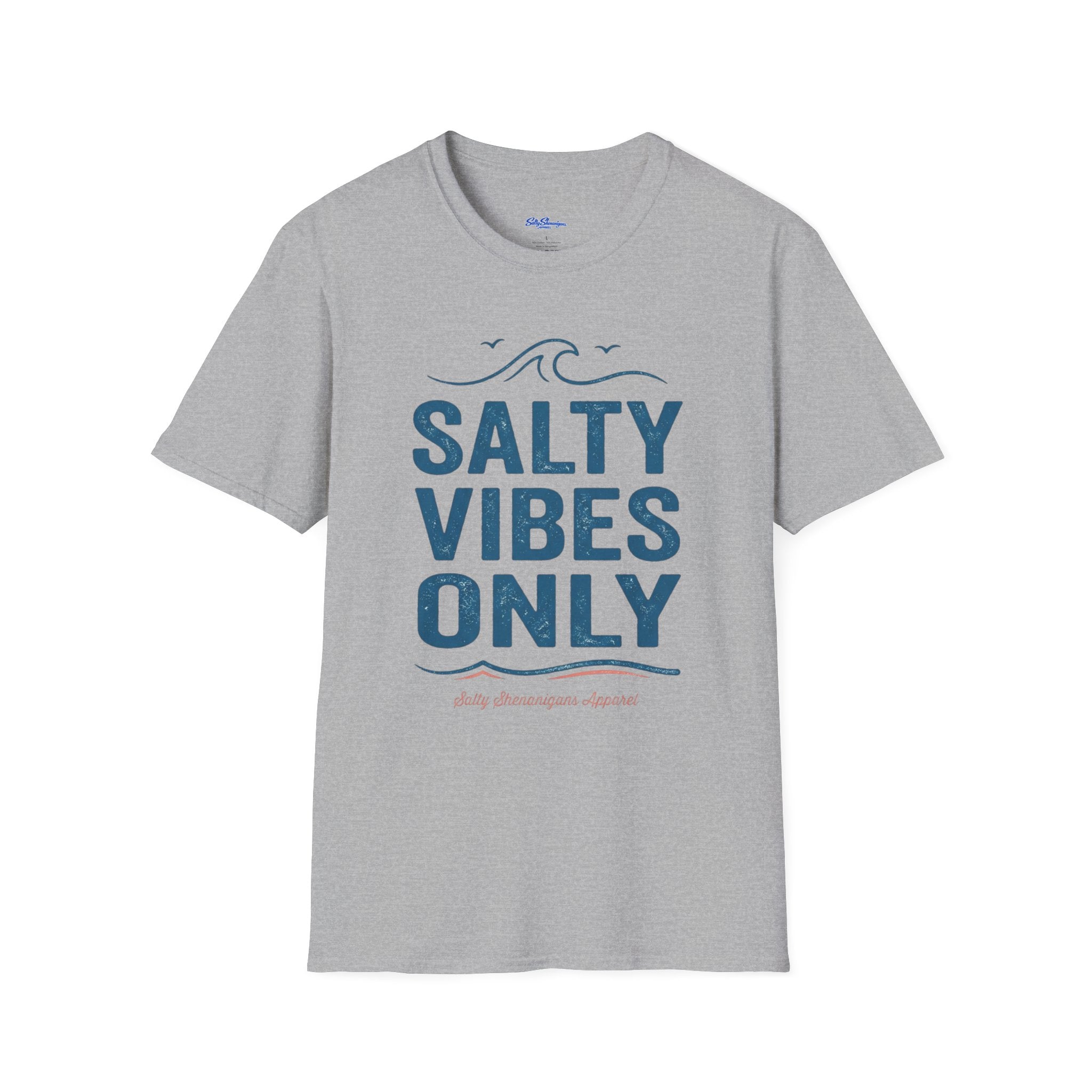Salty Shenanigans Apparel Salty Vibes Only T-Shirt Printify