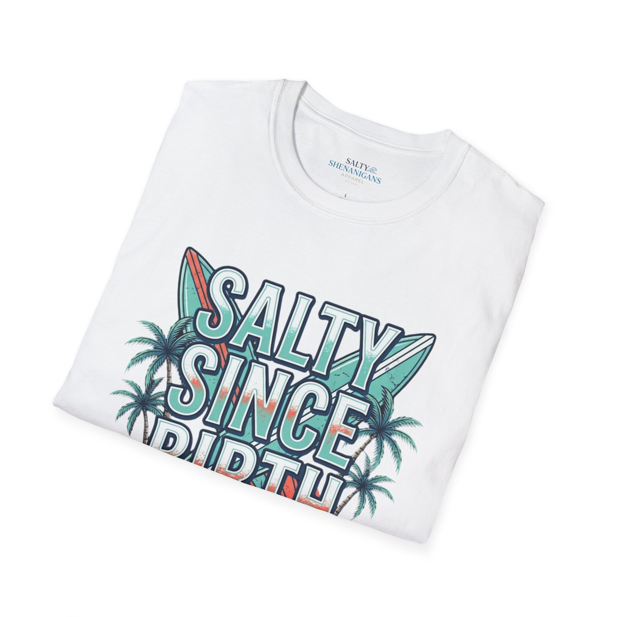 Salty Since Birth Shirt | Coastal Beach Tee Printify
