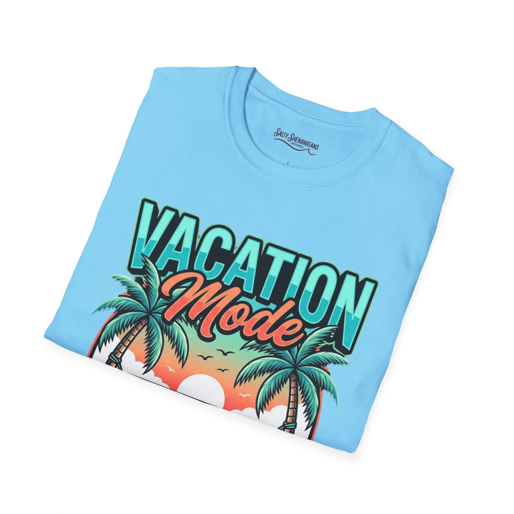 Vacation Mode Sunset Hammock Beach Tee Printify
