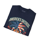America's Saltiest Patriotic Palm Tree T-Shirt Printify