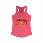 Women's Salty Shenanigans Key West Palm Racerback Tank Printify