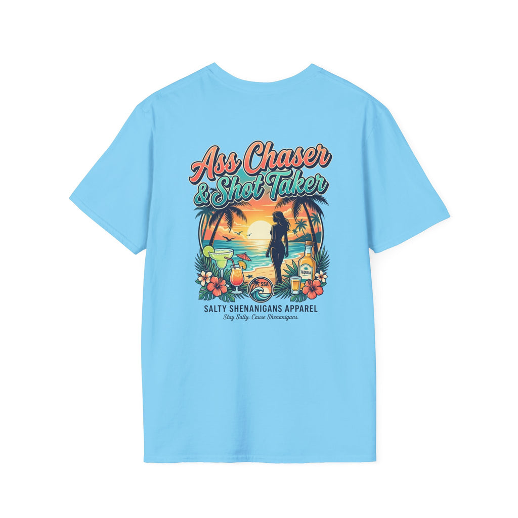 Ass Chaser & Shot Taker Coastal Graphic Tee Printify