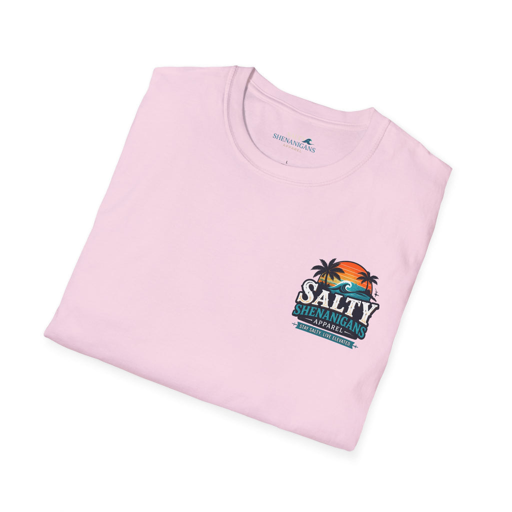 Salty Shenanigans Apparel Wave Logo Tee Printify