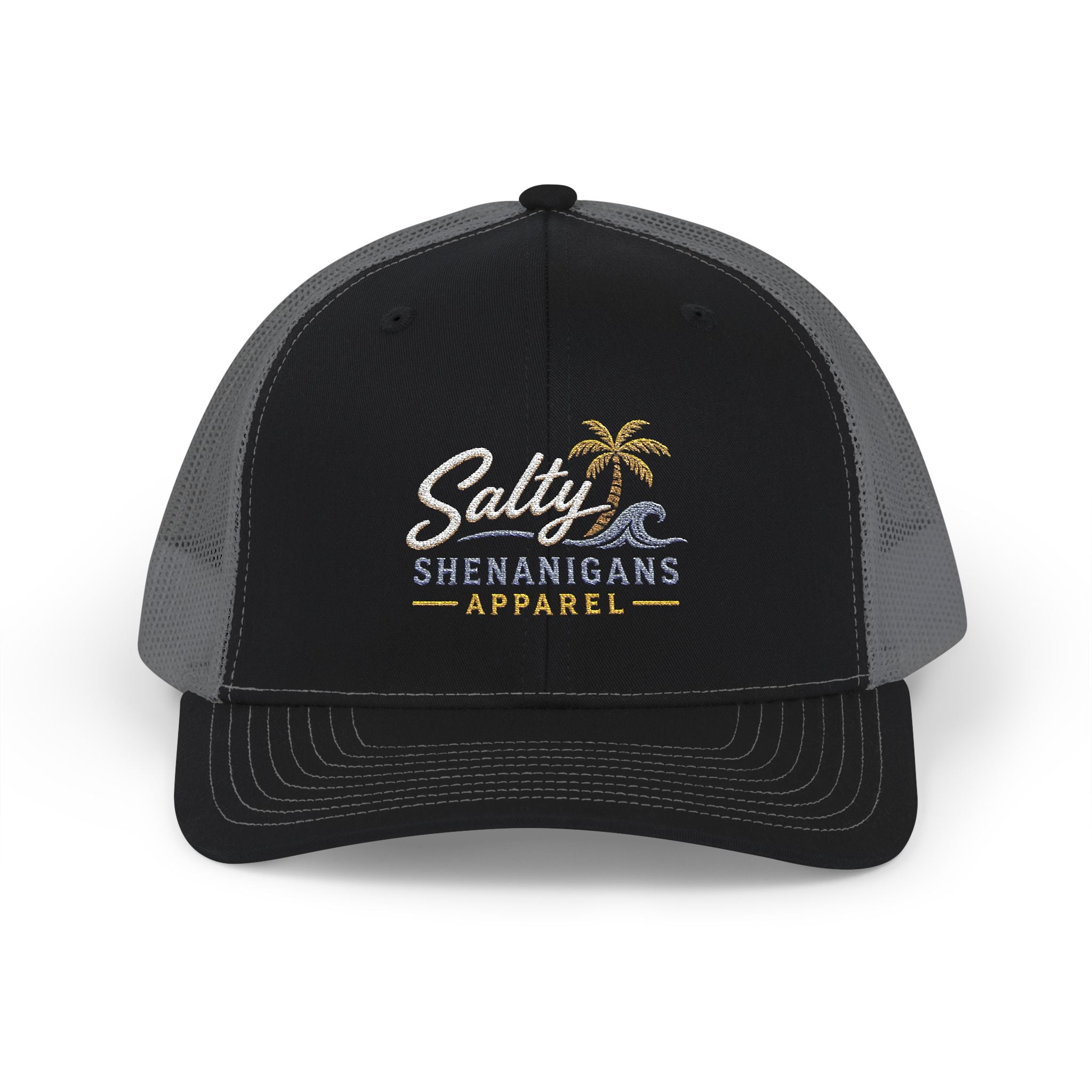 Salty Shenanigans Apparel Classic Coastal Snapback Trucker Hat Printify