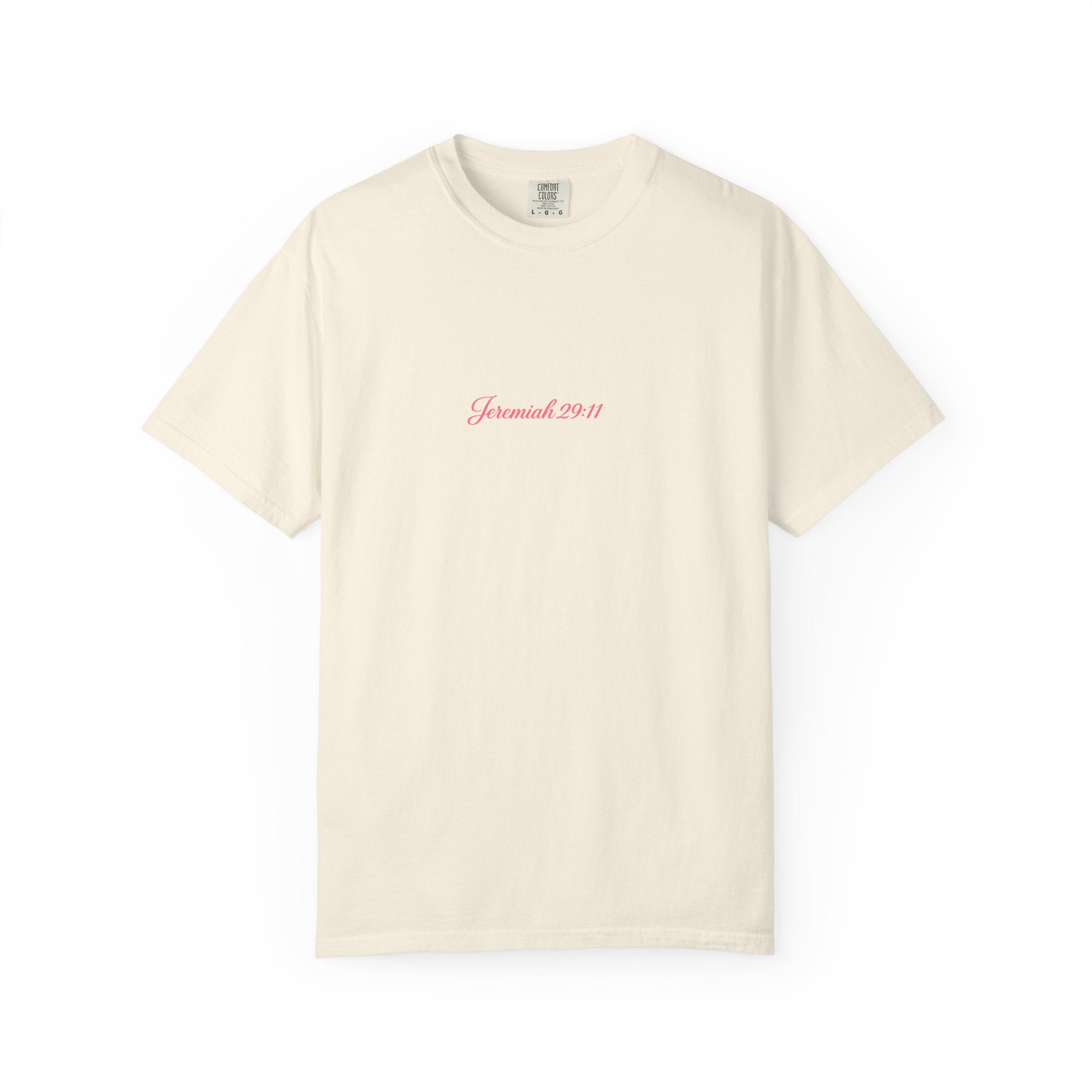 Scripted Scripture T‑Shirt — “For I know the plans I have for you” Inspirational Tee Printify