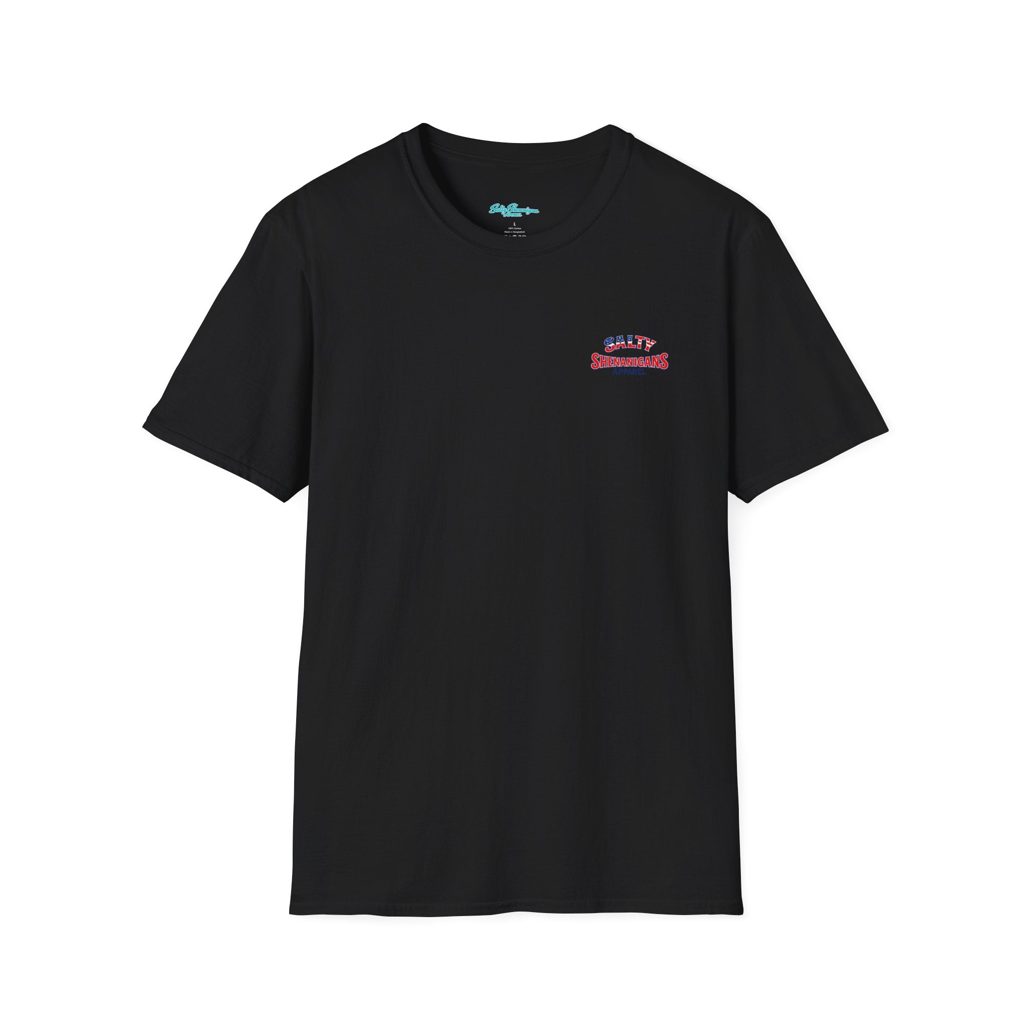 Salty Shenanigans Americana Logo Tee – Printify