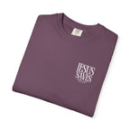Jesus Saves T-Shirt — Minimal Embossed Religious Tee Printify