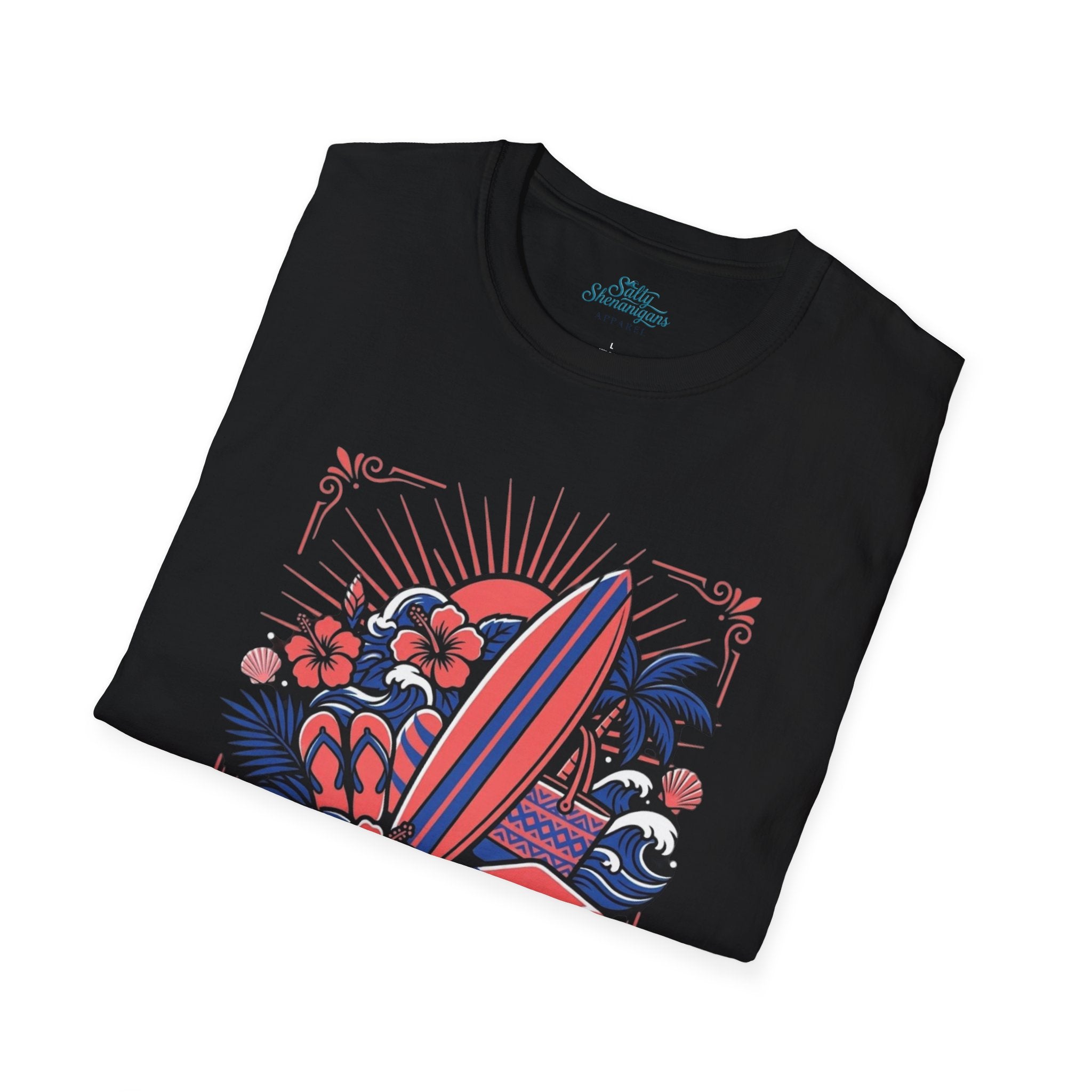 Salty Shenanigans Coastal Escape T-Shirt Printify