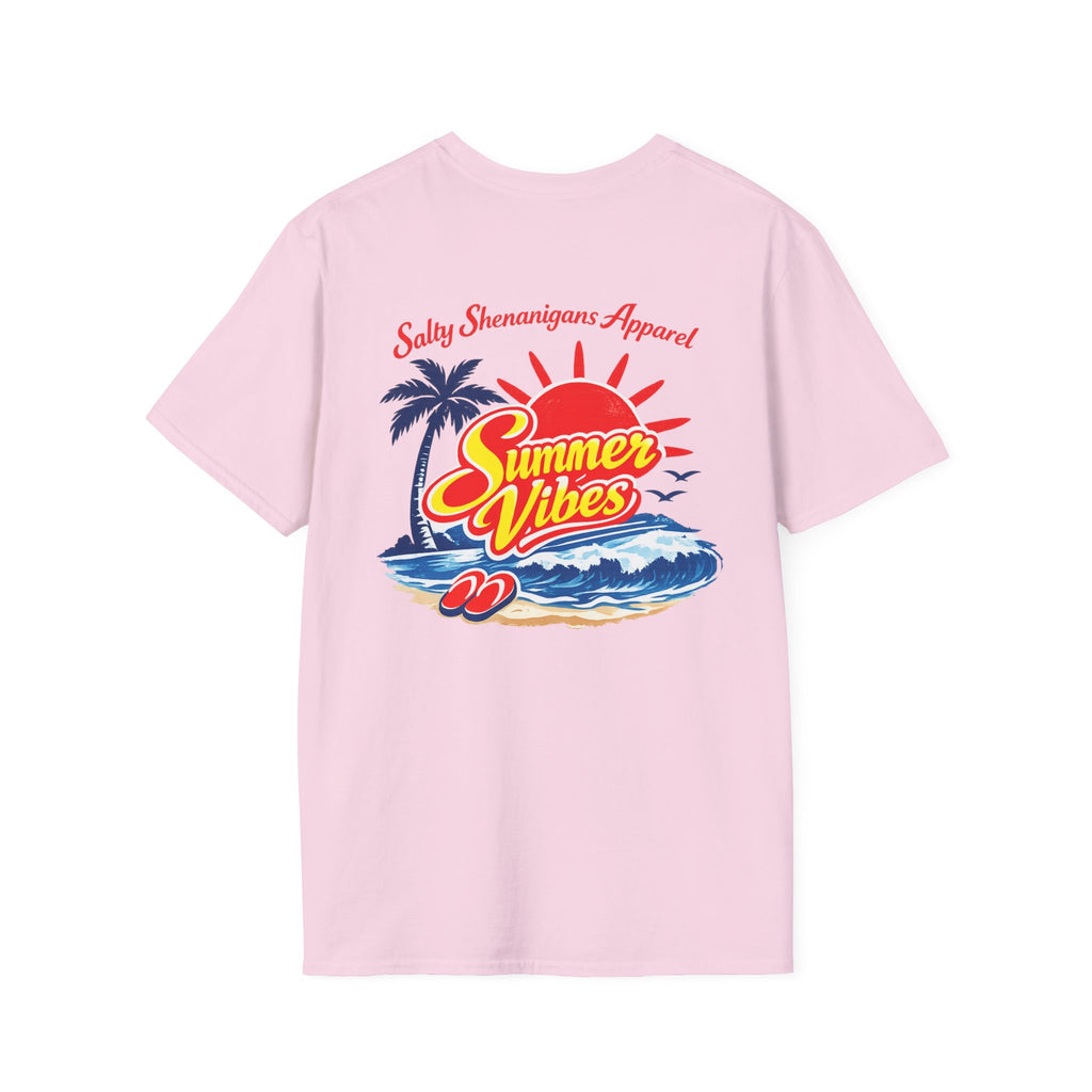 Salty Shenanigans Apparel Summer Vibes T-Shirt Printify