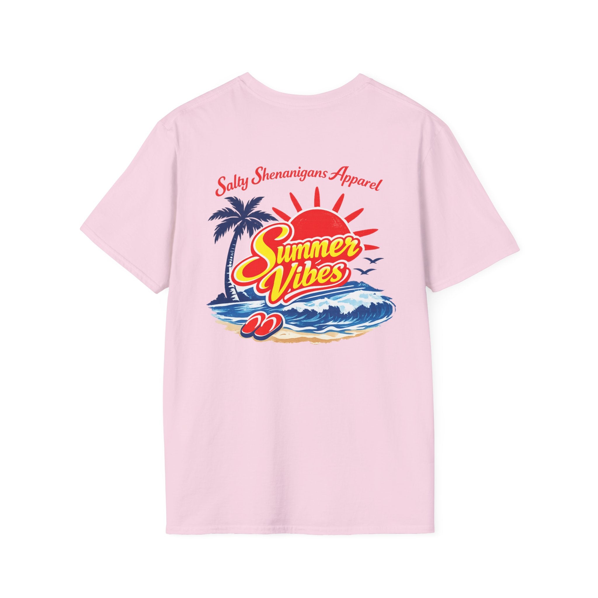 Salty Shenanigans Apparel Summer Vibes T-Shirt Printify