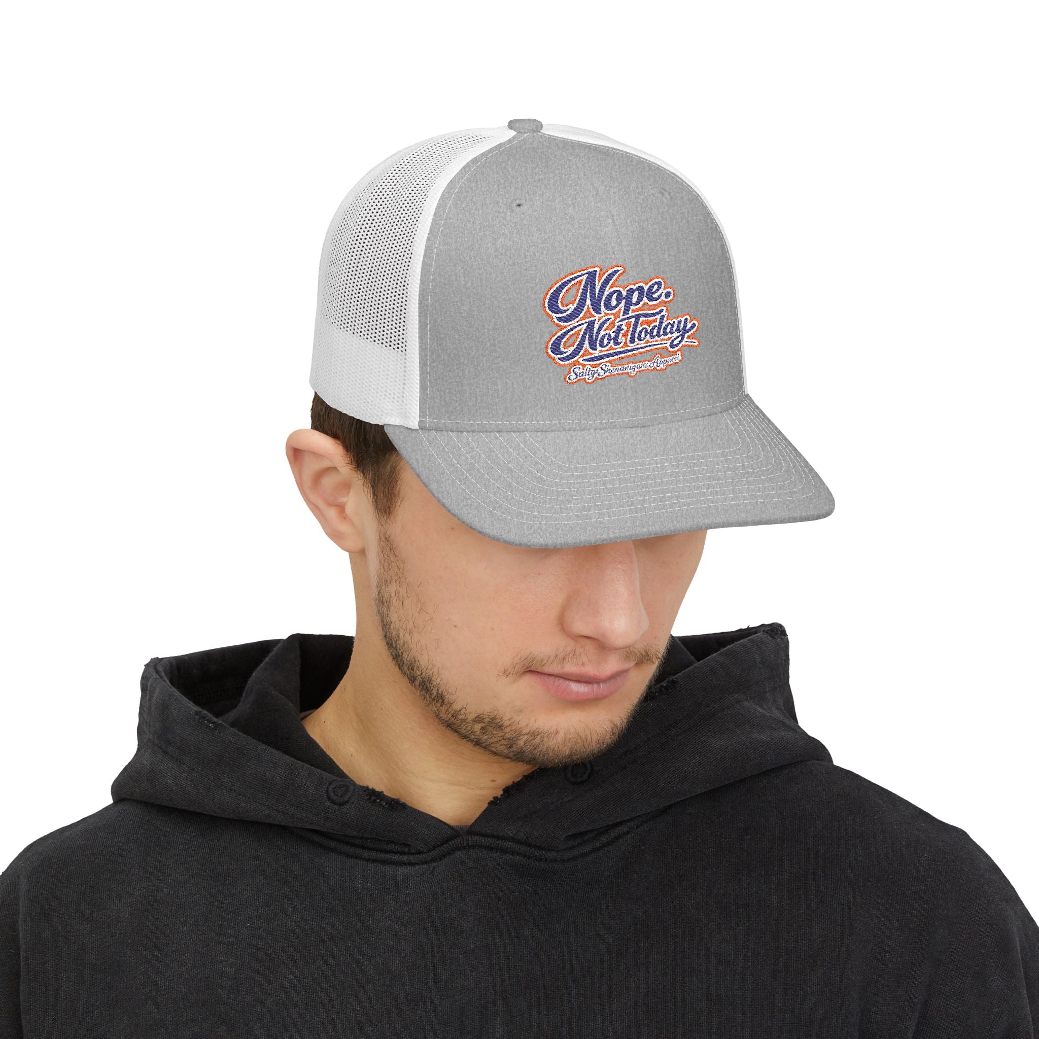Nope. Not Today. Snapback Trucker Hat | Premium Coastal Mesh Cap Printify