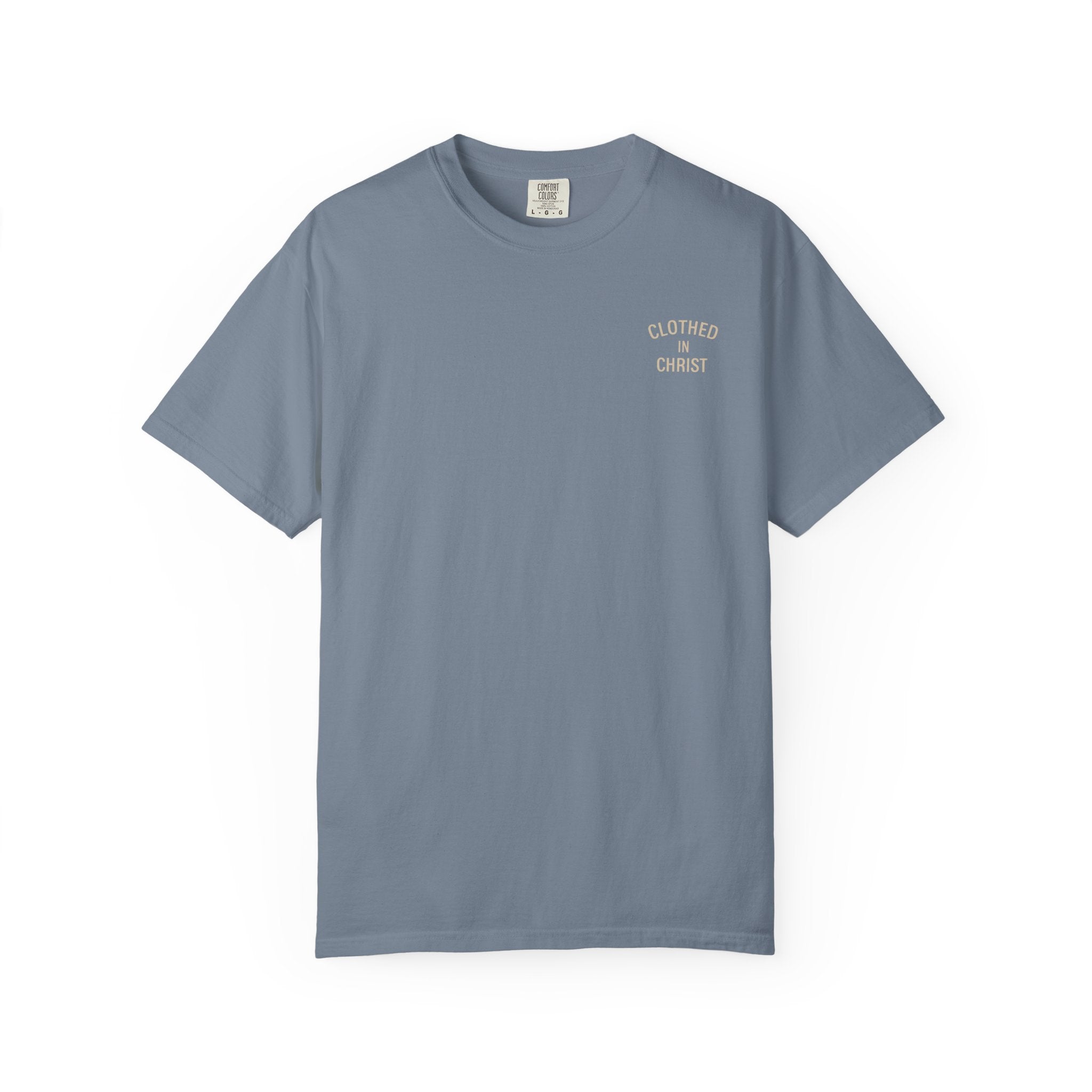 Clothed In Christ T‑Shirt — Isaiah 43:2 Beach Tee Printify