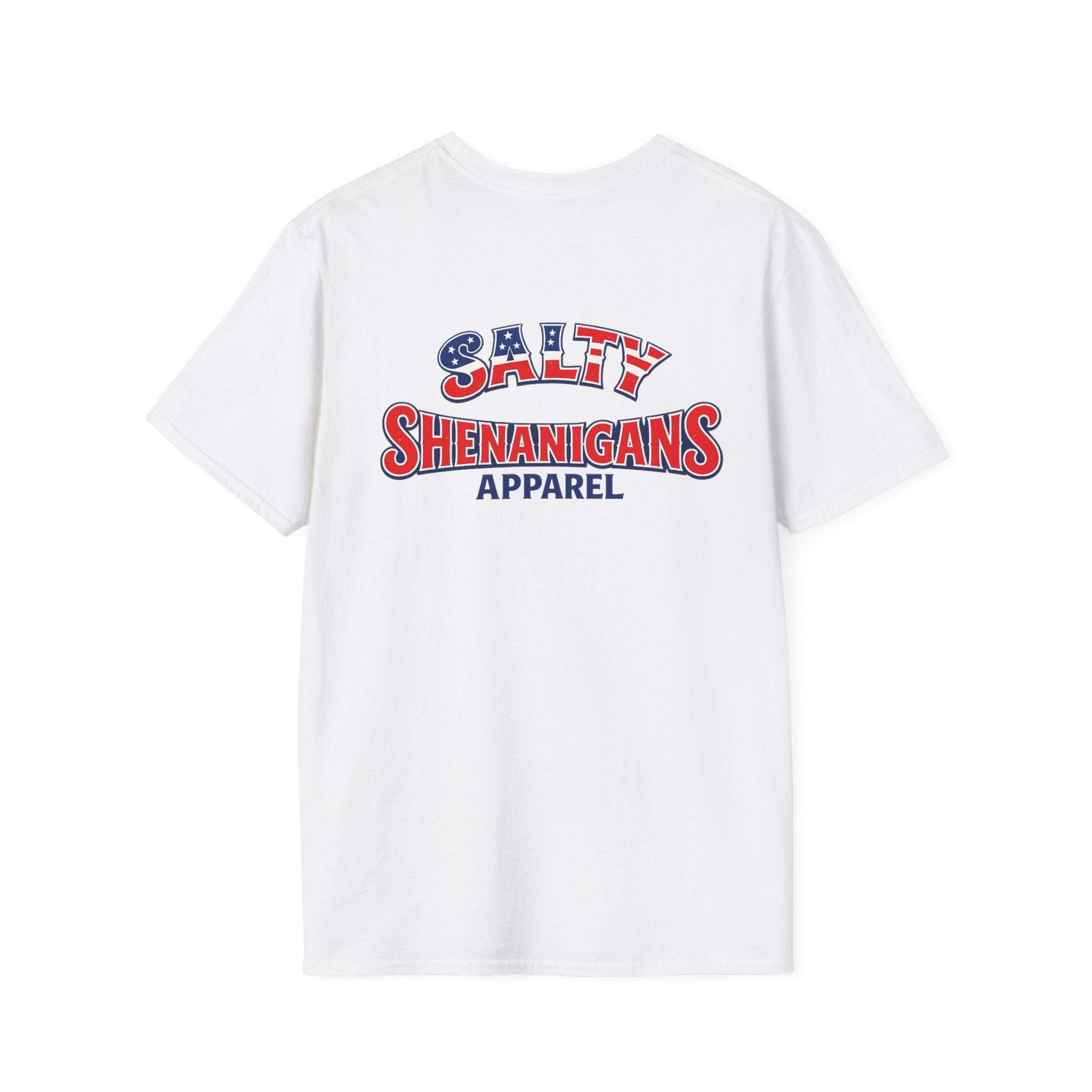 Salty Shenanigans Americana Logo Tee – Printify