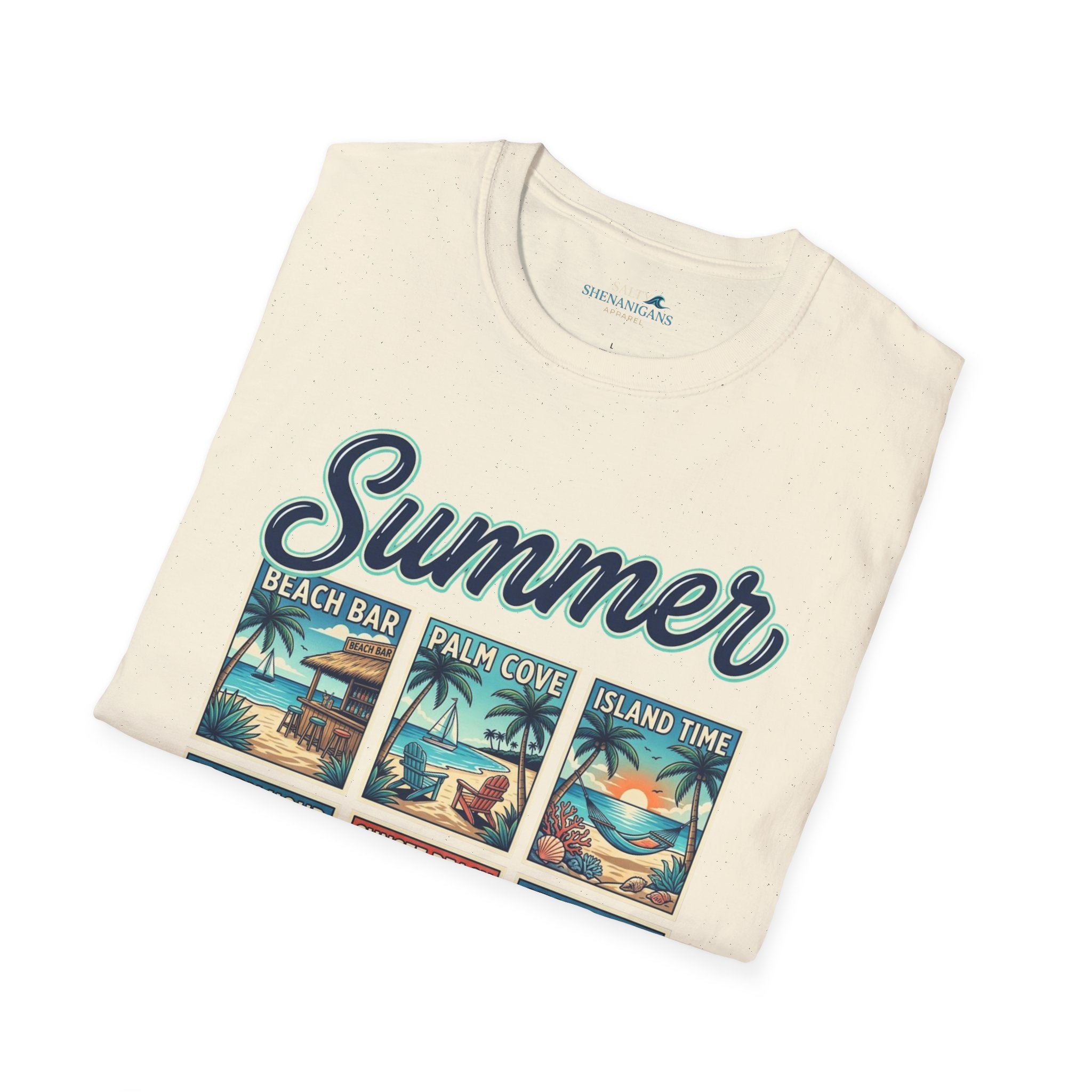 Summer Vintage Beach Postcard Graphic T-Shirt Printify