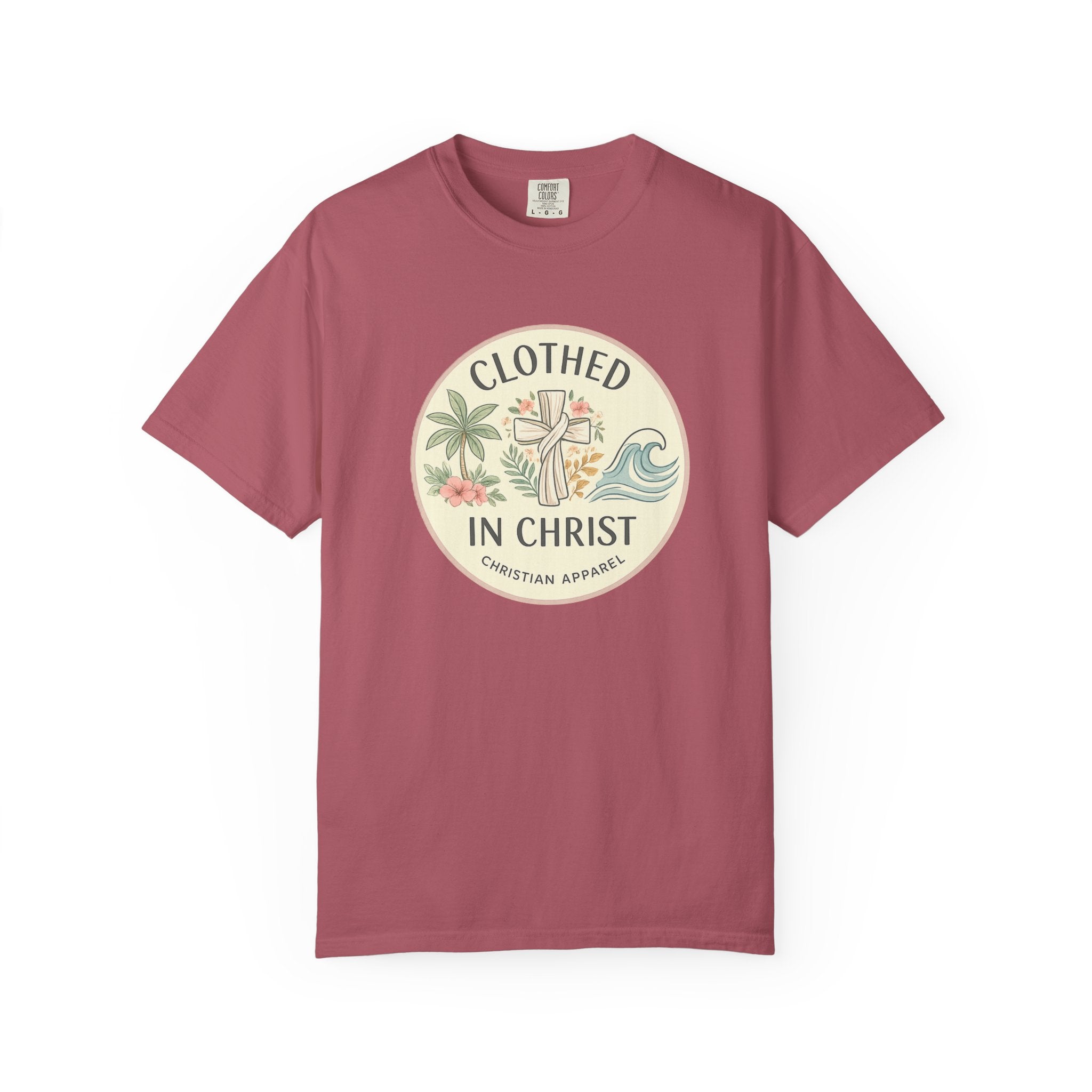 Clothed in Christ Graphic T-Shirt — Christian Faith Tee Printify