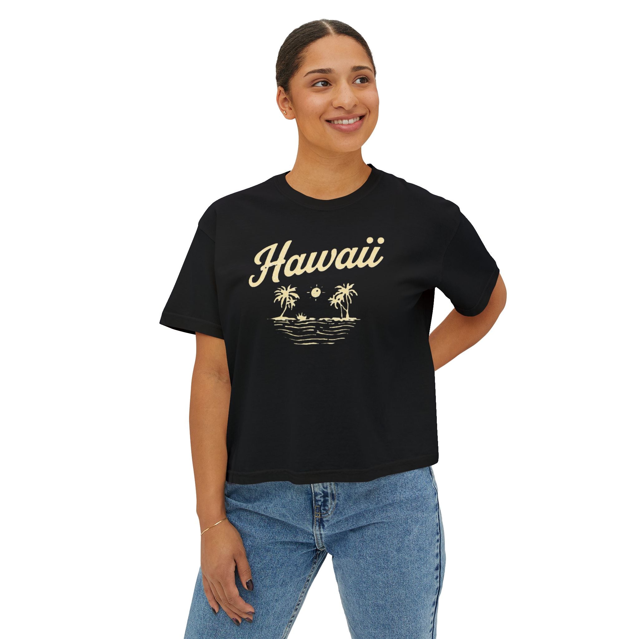 Hawaii Women's Boxy Tee — Salty Shenanigans