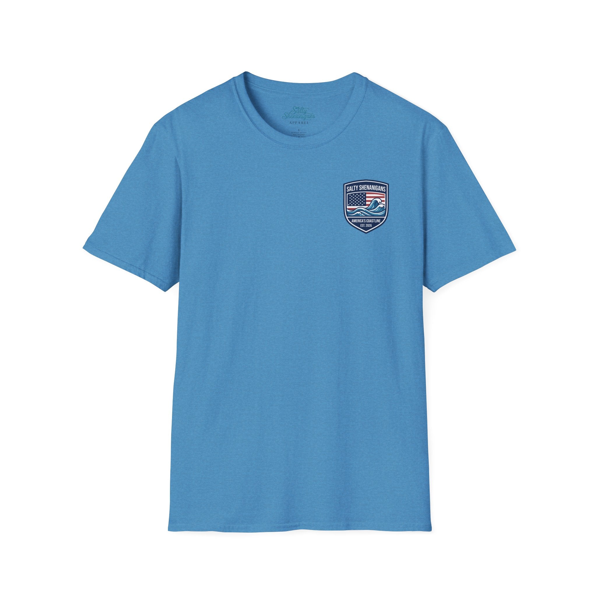 Stay Salty America Patriotic Coastal T-Shirt | Salty Shenanigans Apparel Printify